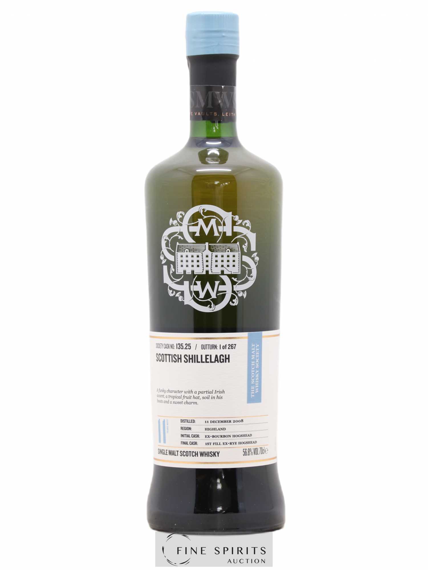 Scottish Shillelagh 11 years 2008 The Scotch Malt Whisky Society Cask n°135.25 - One of 267