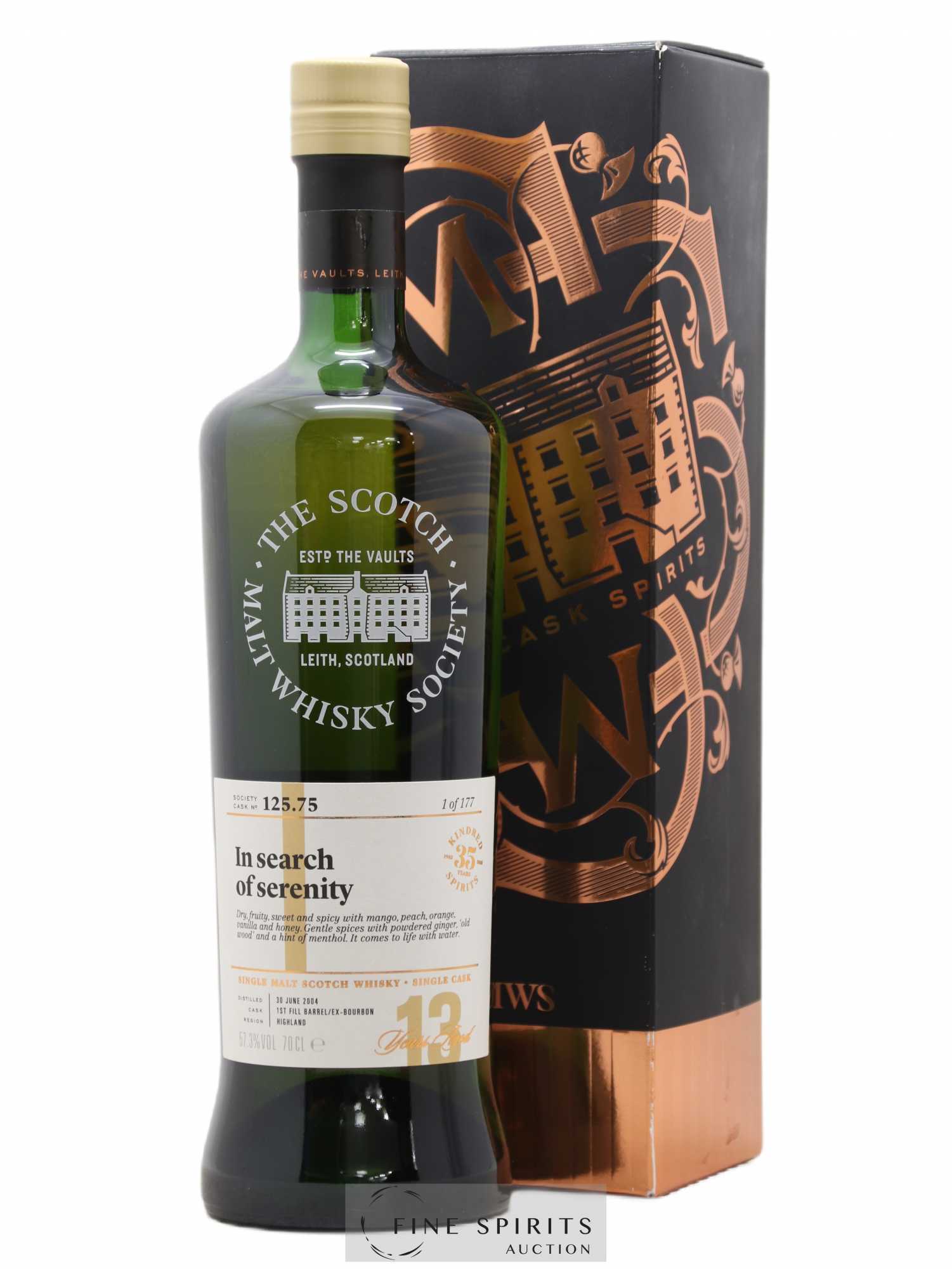 In Search of Serenity 13 years 2004 The Scotch Malt Whisky Society Cask n°125.75 - One of 177