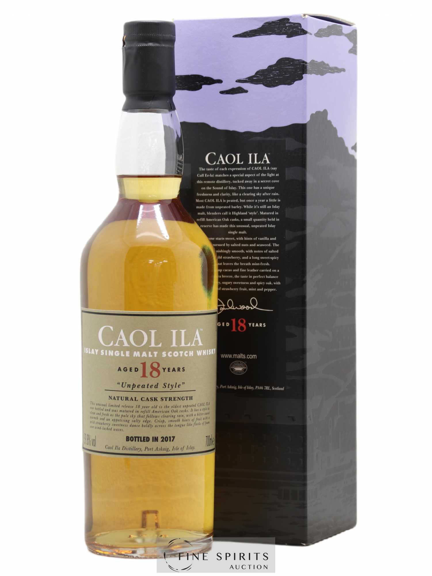 Caol Ila 18 years Of. Unpeated Style Natural Cask Strength - bottled 2017