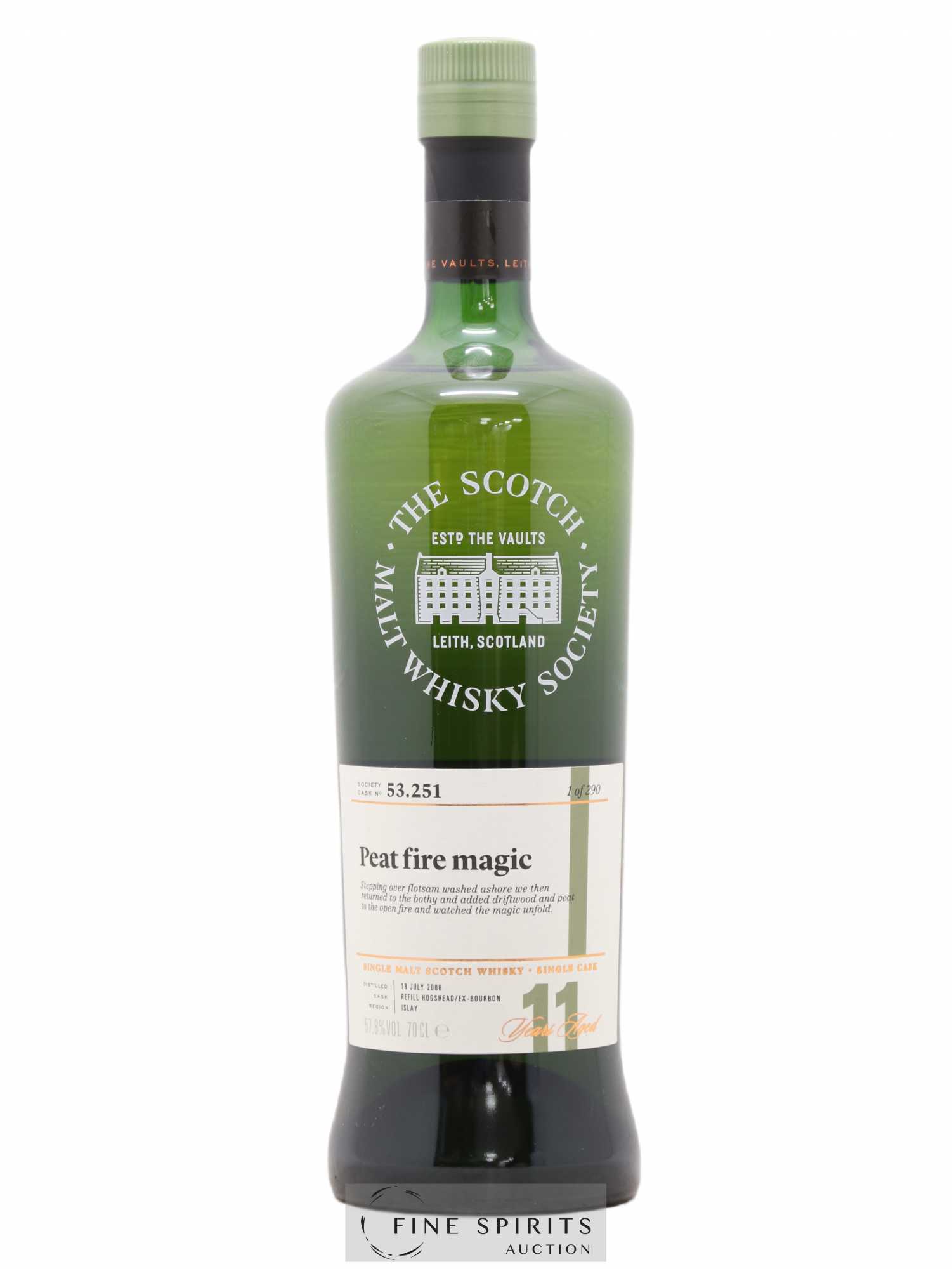 Peat Fire Magic 11 years 2006 The Scotch Malt Whisky Society Cask n°53.251 - One of 290