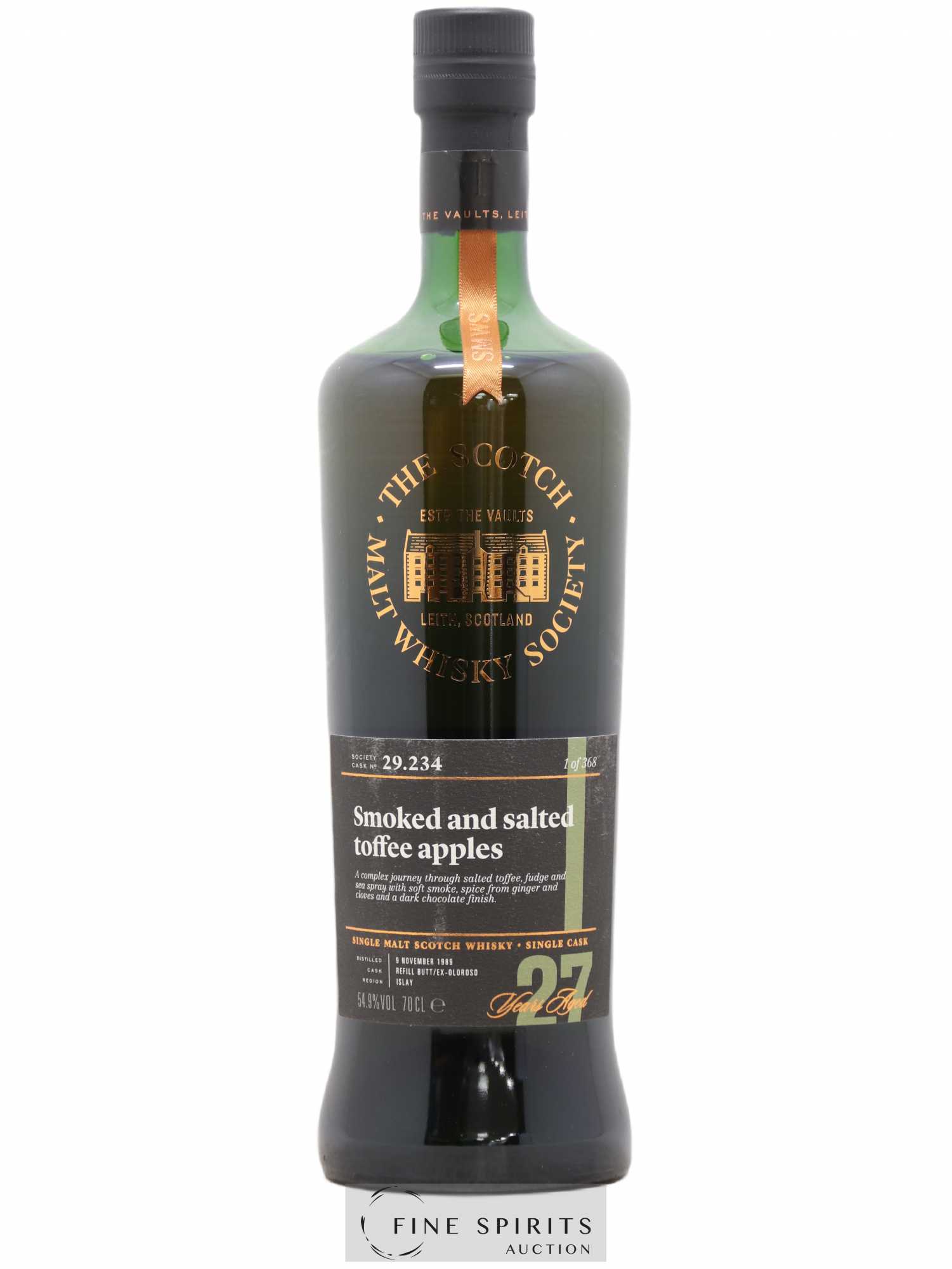 Smoked and Salted Toffee Apples 27 years 1989 The Scotch Malt Whisky Society Cask n°29.234 - One of 368