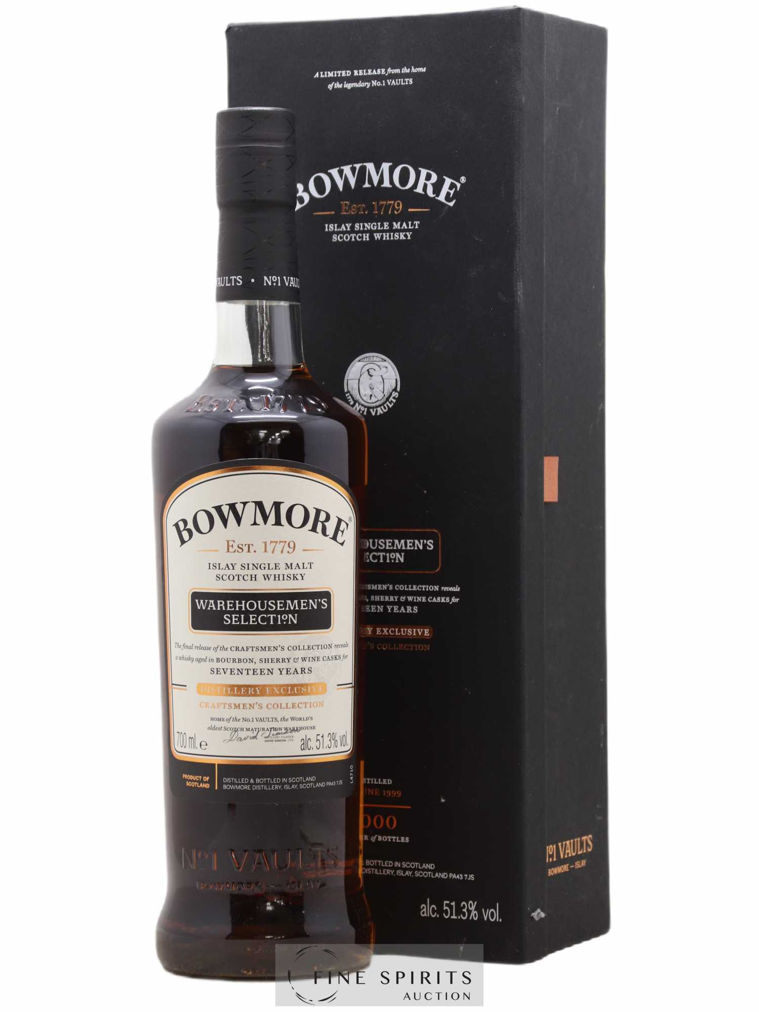 Bowmore 17 years Of. Warehousemen's Selection Craftsmen's Collection - One of 3000 Distillery Exclusive