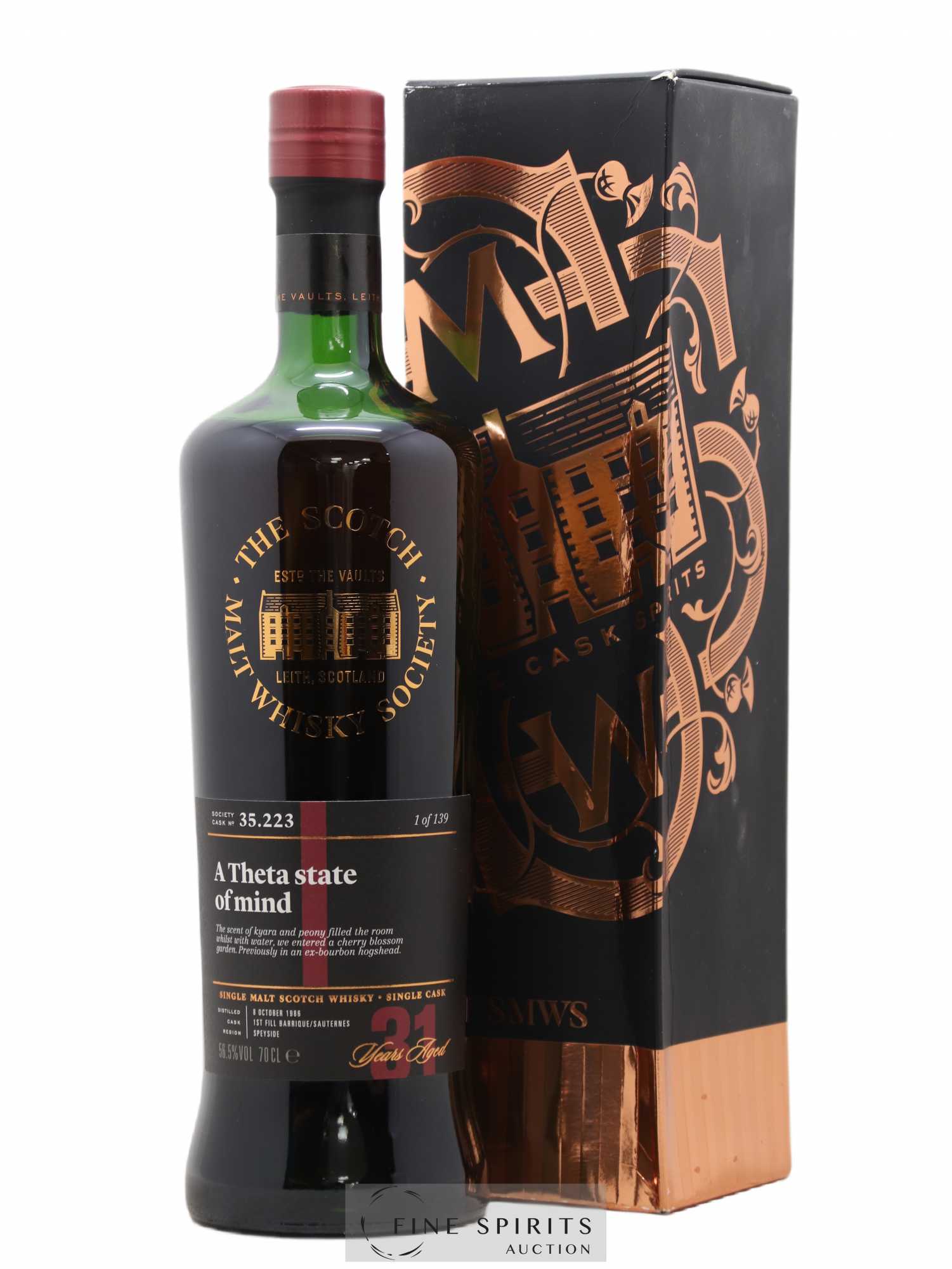 A Theta State of Mind 31 years 1986 The Scotch Malt Whisky Society Cask n°35.223 - One of 139