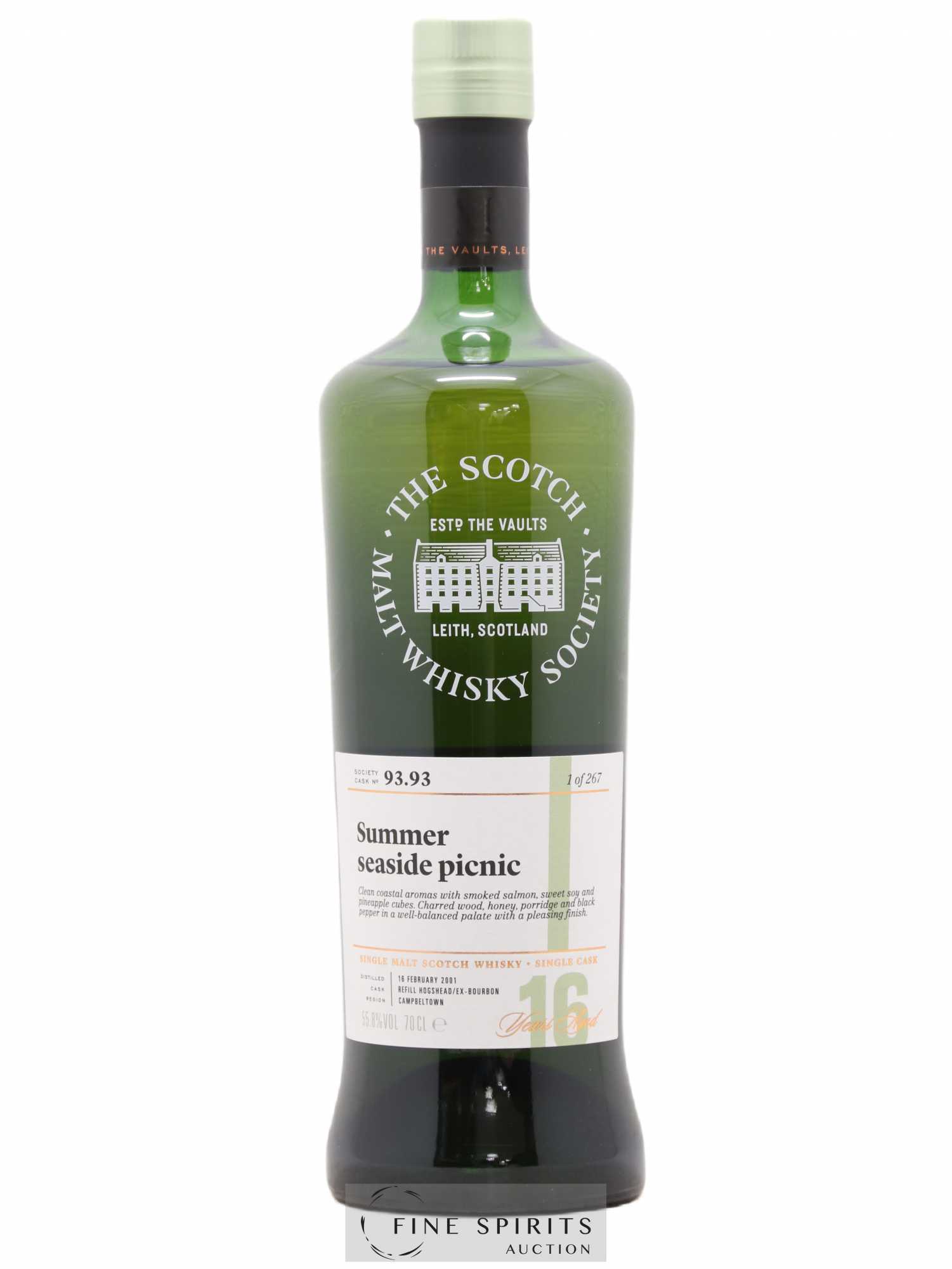 Summer Seaside Picnic 16 years 2001 The Scotch Malt Whisky Society Cask n°93.93 - One of 267