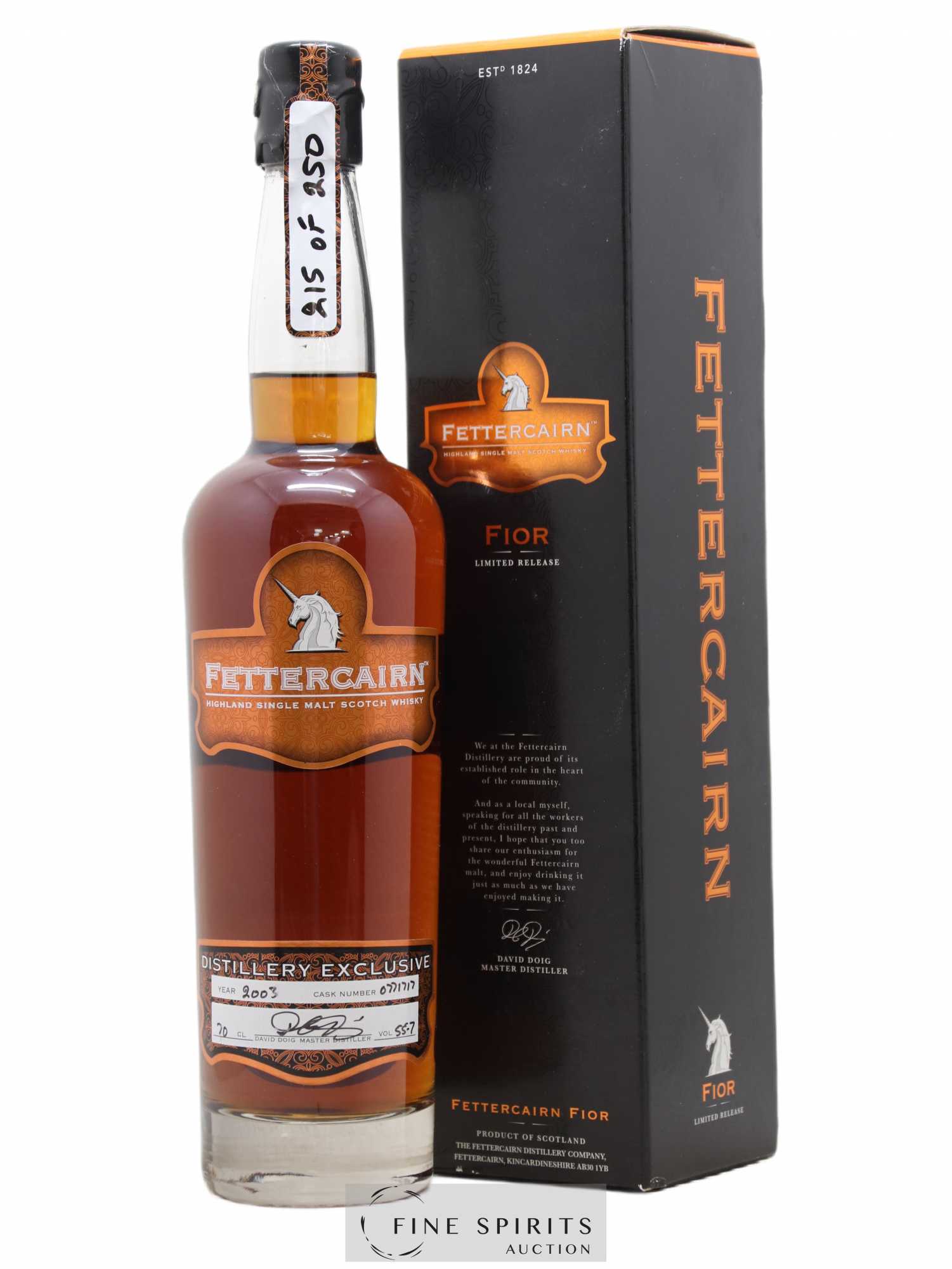 Fettercairn 2003 Of. Cask n°0771717 Distillery Exclusive