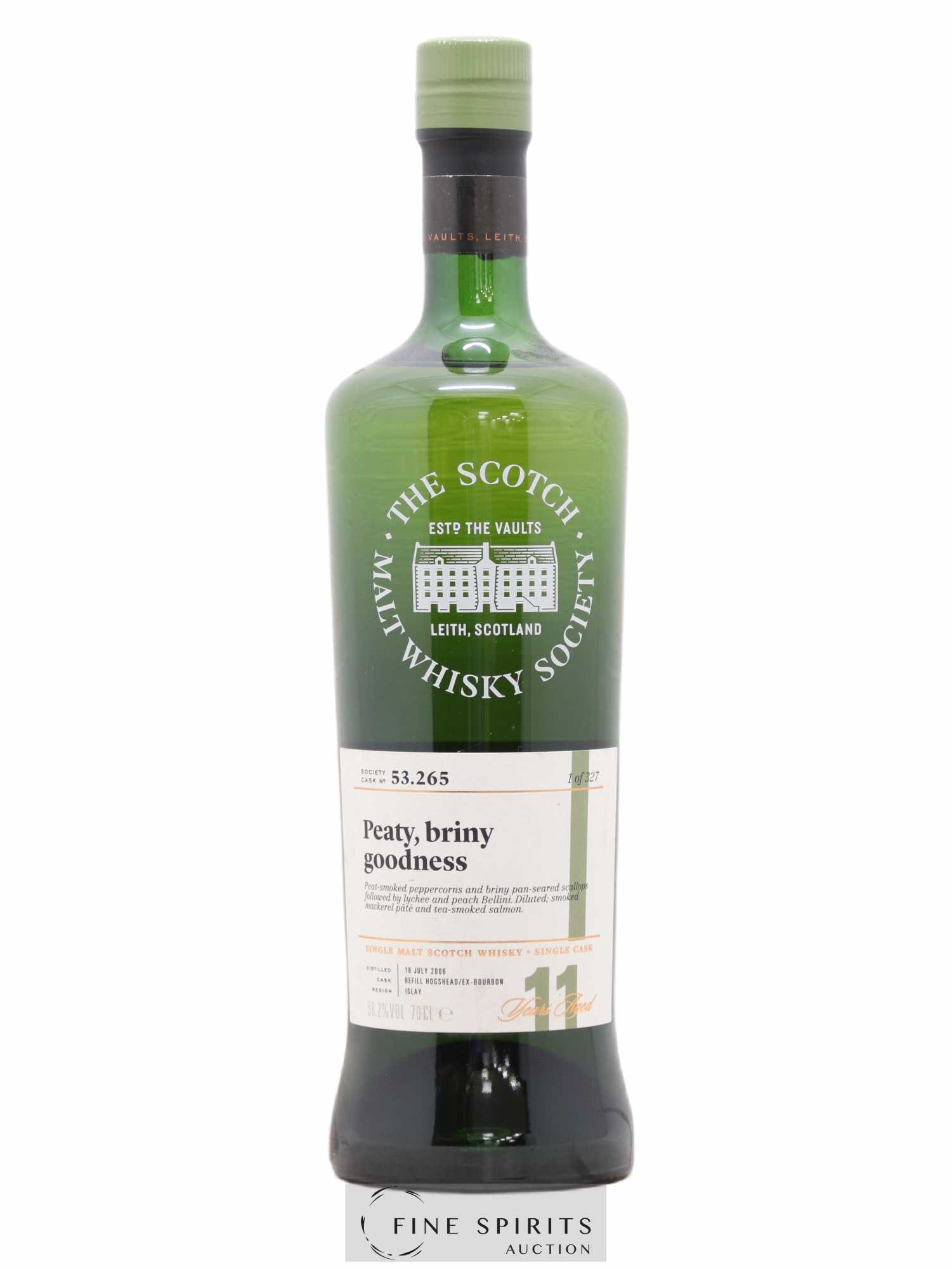 Peaty, Briny Goodness 11 years 2006 The Scotch Malt Whisky Society Cask n°53.265 - One of 327