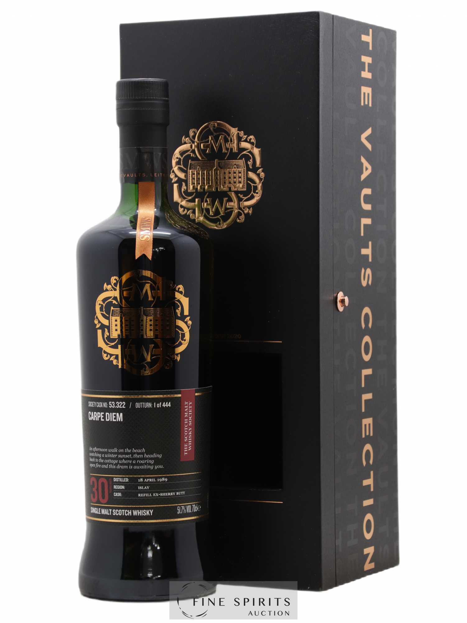 Carpe Diem 30 years 1989 The Scotch Malt Whisky Society Cask n°53.322 - One of 444