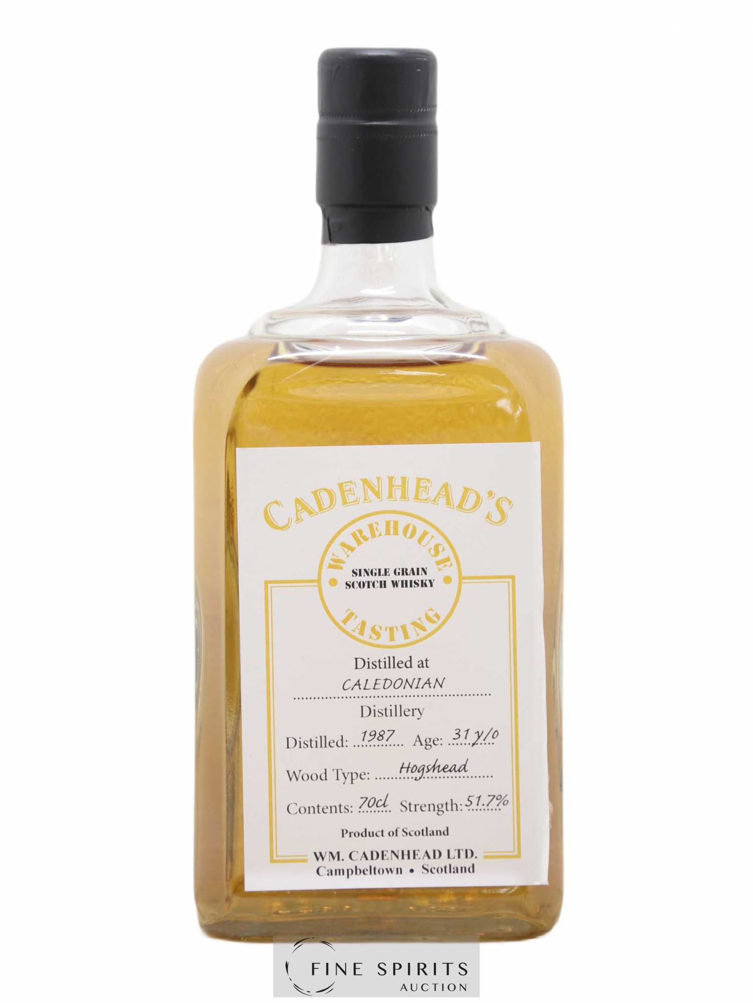 Caledonian 31 years 1987 Cadenhead's Hogshead Warehouse Tasting