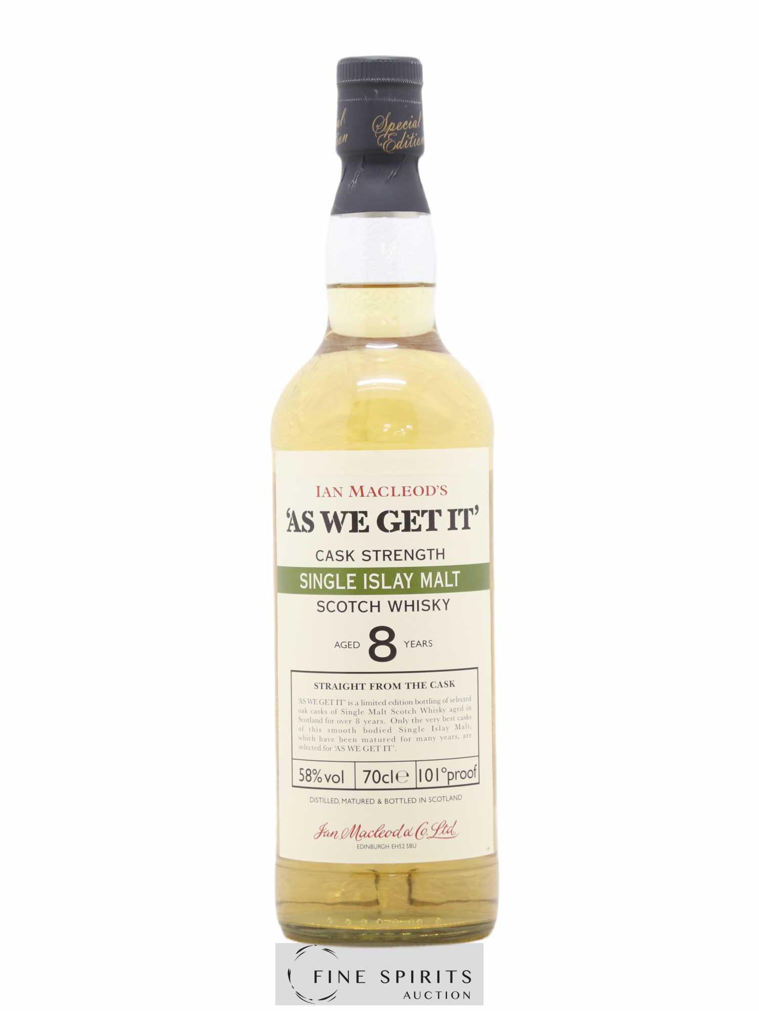 As We Get It 8 years Ian Macleod Cask Strength 101° Proof