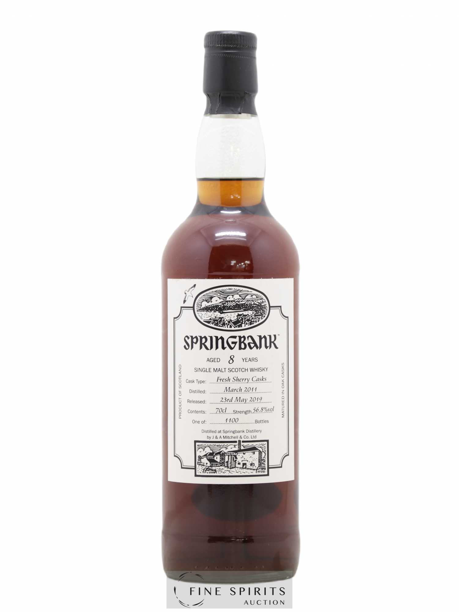 Springbank 8 years 2011 Of. One of 1100 - bottled 2019