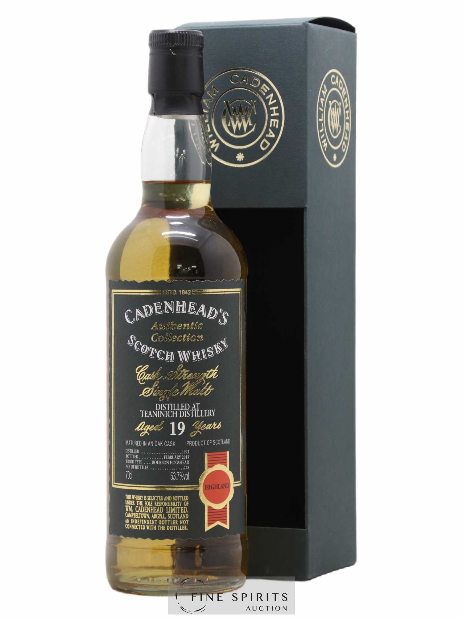 Teaninich 19 years 1993 Cadenhead's Cask Strength One of 228 - bottled 2013 Authentic Collection