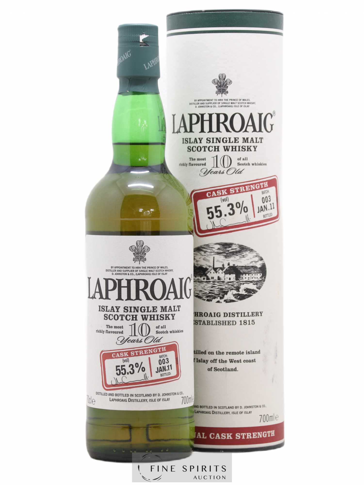 Whisky Laphroaig 10 ans - Single Malt tourbé d'Écosse