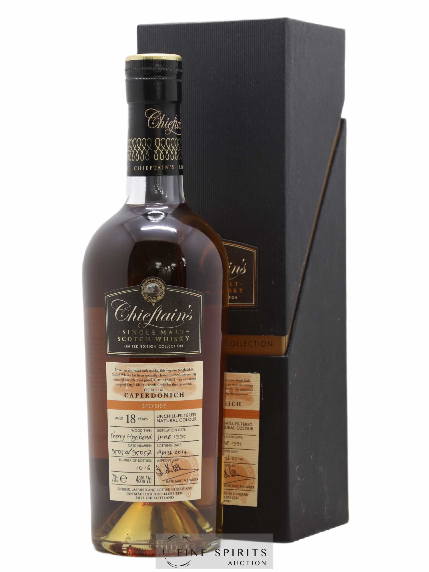 Caperdonich 18 years 1995 Ian Macleod Cask n°95054-7 - One of 1016 - Bottled 2014 Chieftain's Limited Edition Collection