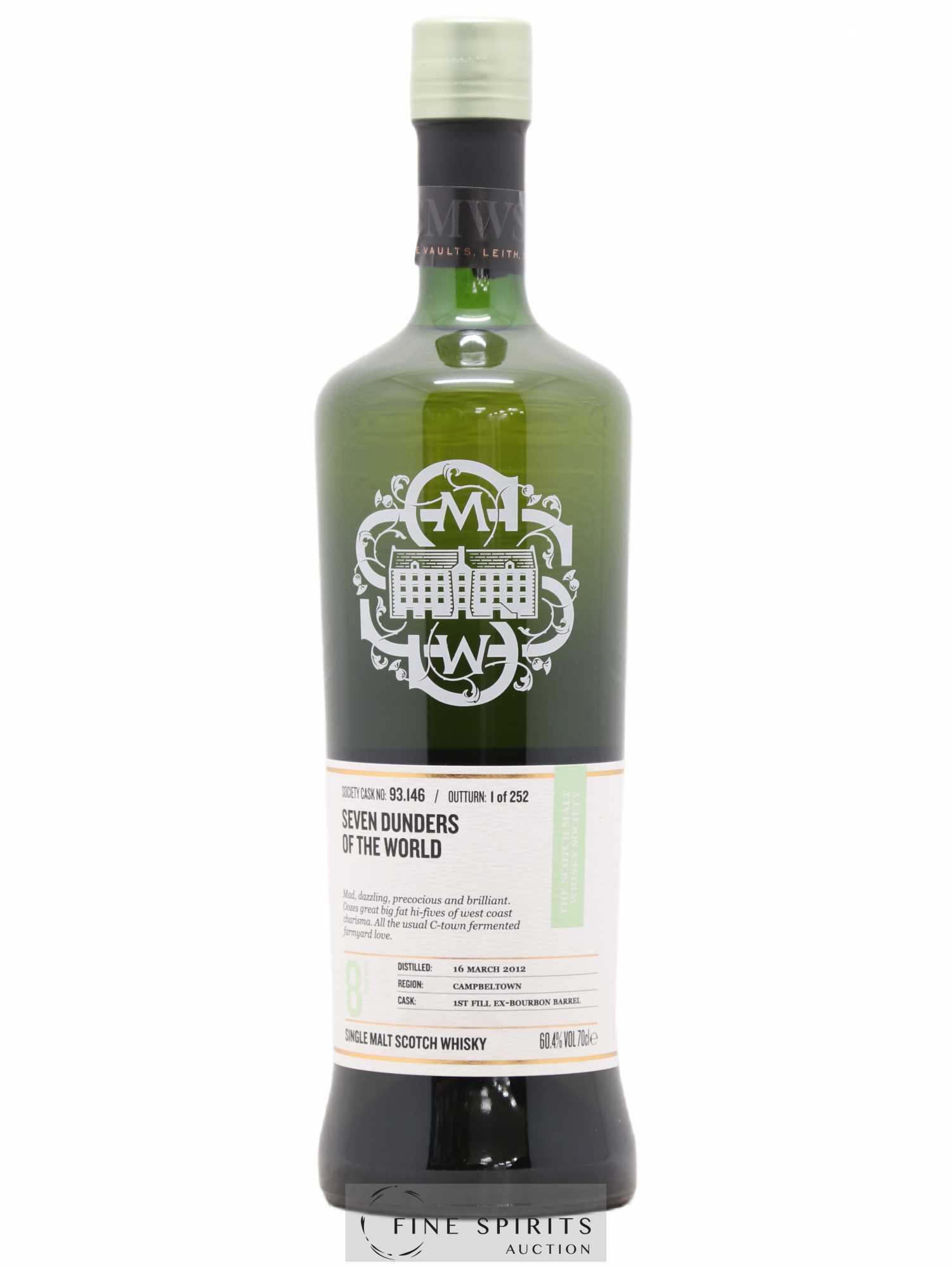 Seven Dunders of the World 8 years 2012 The Scotch Malt Whisky Society Cask n°93.146 - One of 252