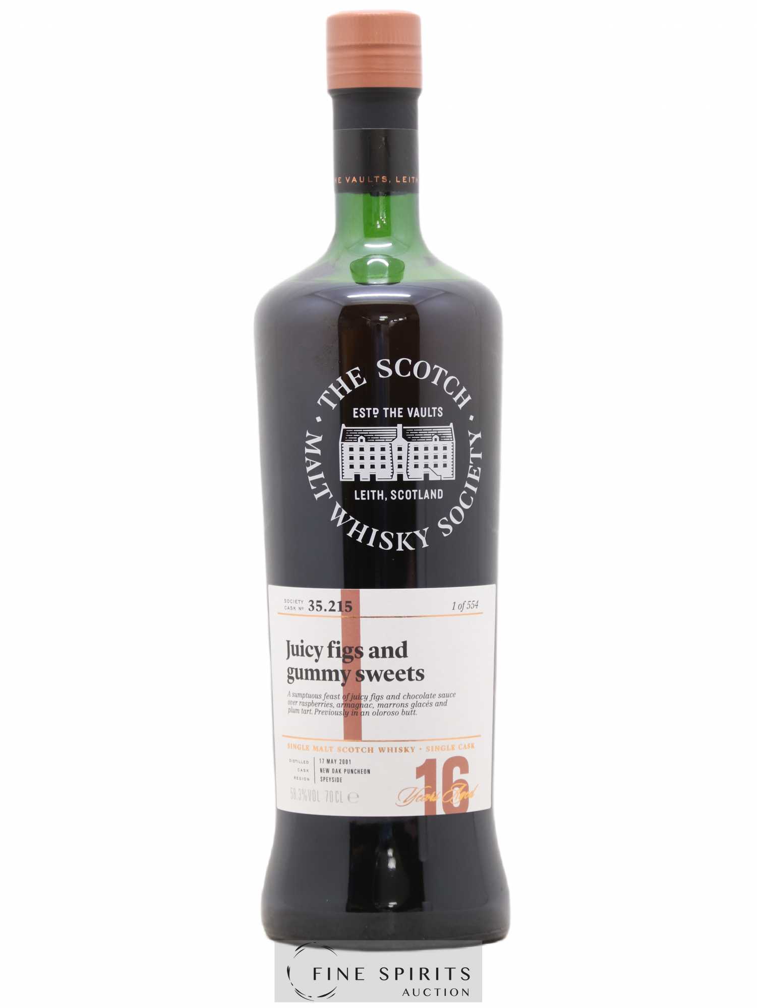 Juicy Figs and Gummy Sweets 16 years 2001 The Scotch Malt Whisky Society Cask n°35.215 - One of 554