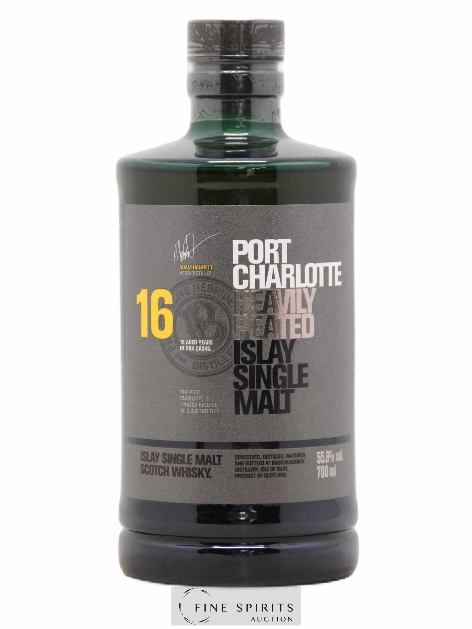 Port Charlotte 16 years Of. Heavily Peated One of 3000 Limited Release