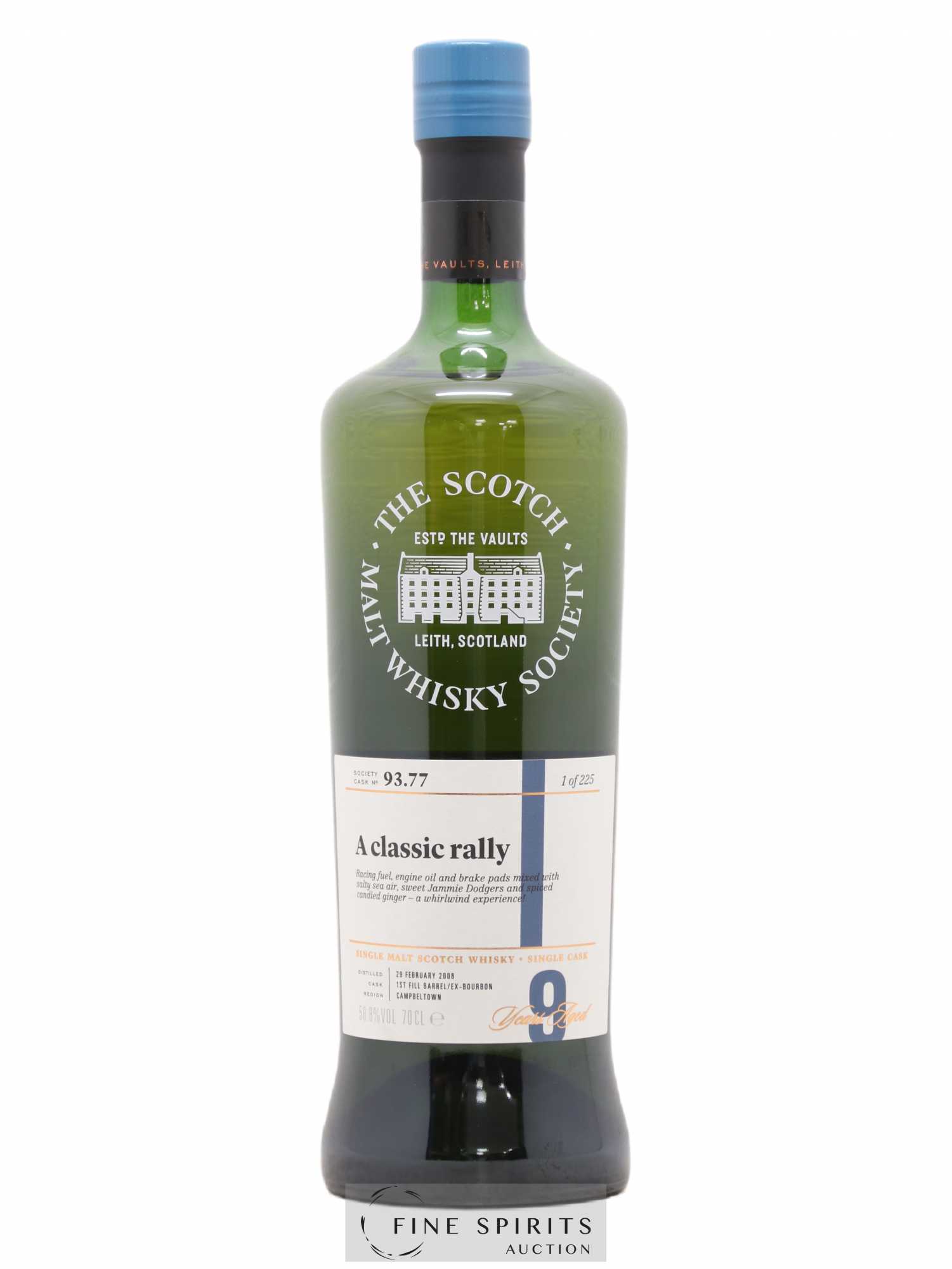 A Classic Rally 9 years 2008 The Scotch Malt Whisky Society Cask n°93.77 - One of 225