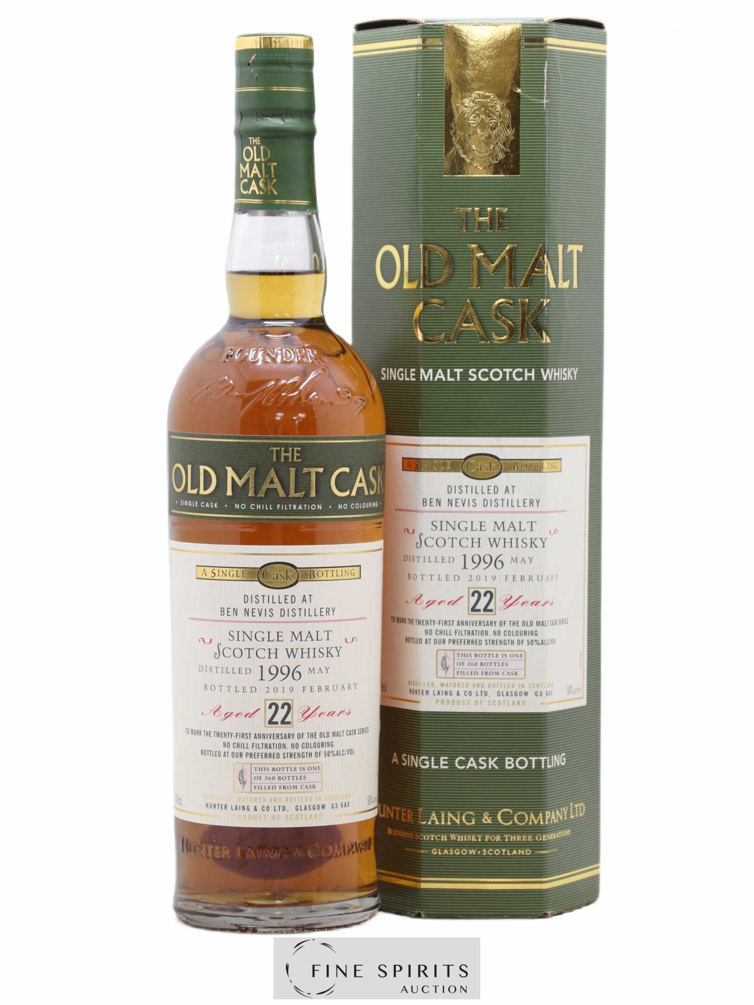 Ben Nevis 22 years 1996 Hunter Laing One of 360 - bottled 2019 The Old Malt Cask