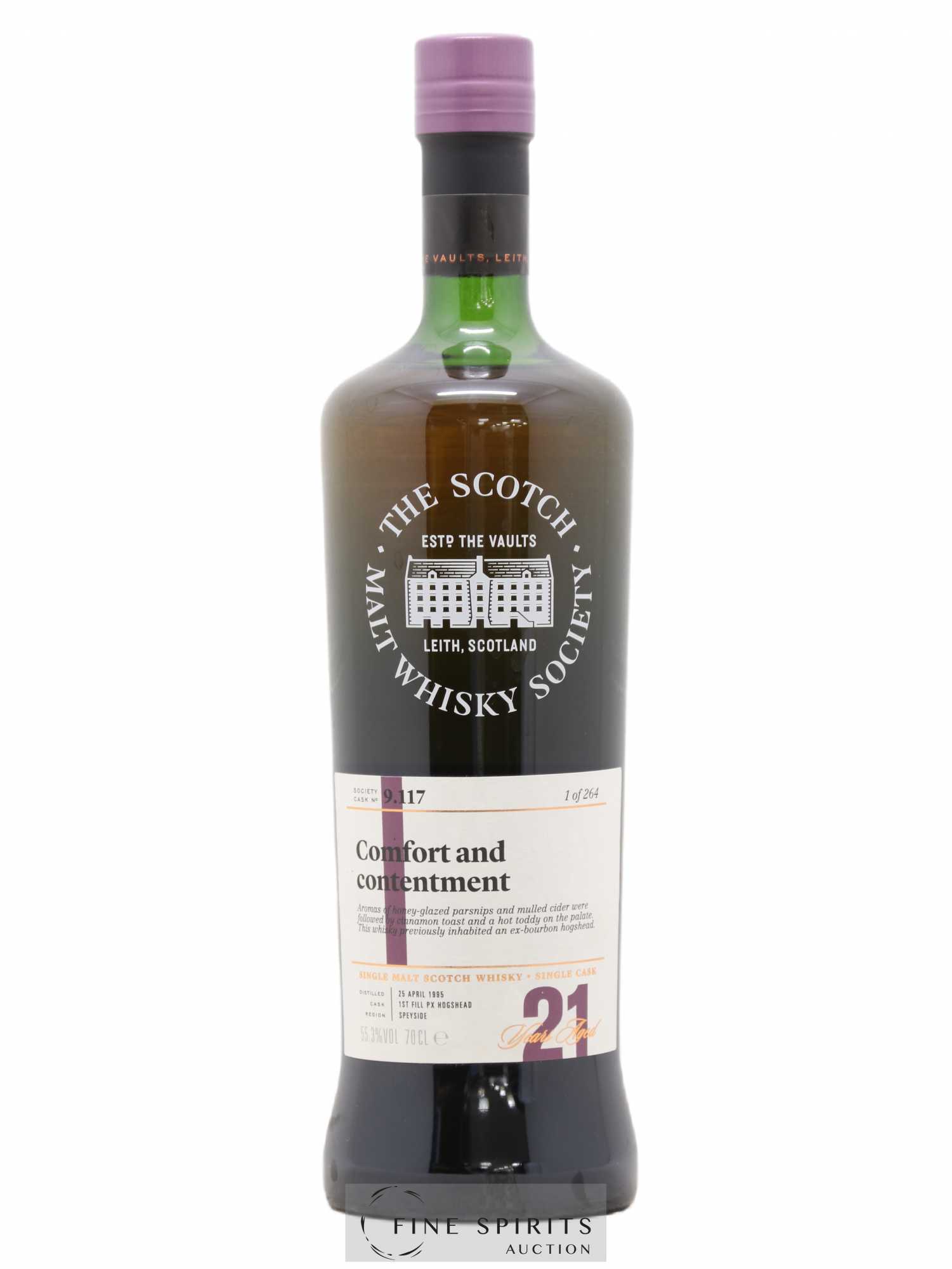 Comfort and Contentment 21 years 1995 The Scotch Malt Whisky Society Cask n°9.117 - One of 264