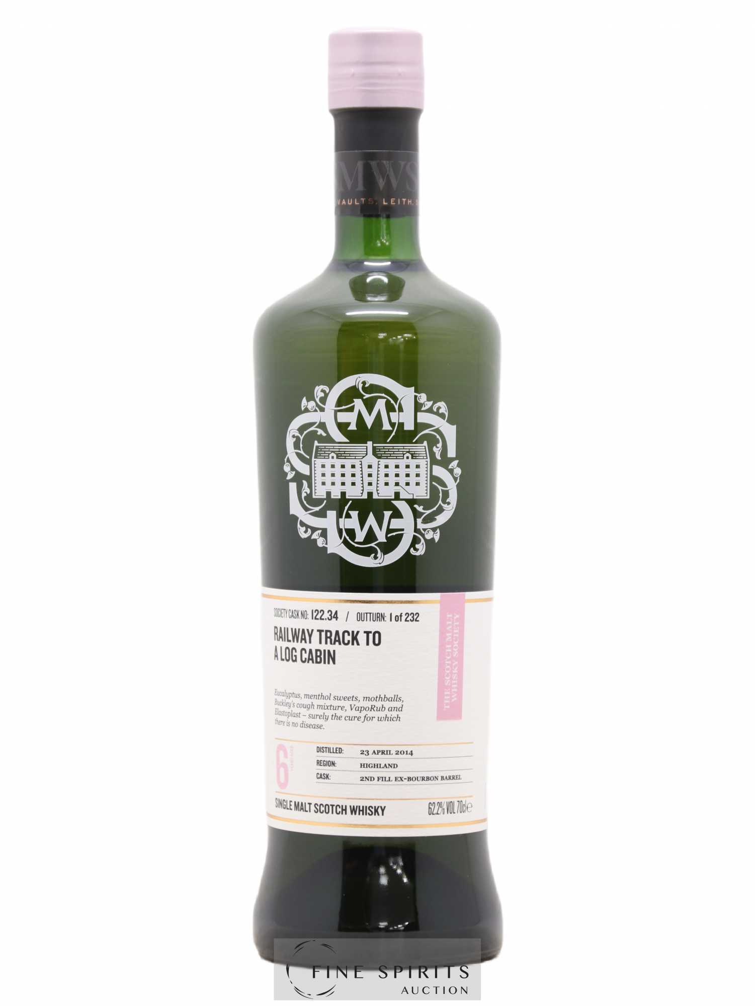 Railway Track to A Log Cabin 6 years 2014 The Scotch Malt Whisky Society Cask n°122.34 - One of 232