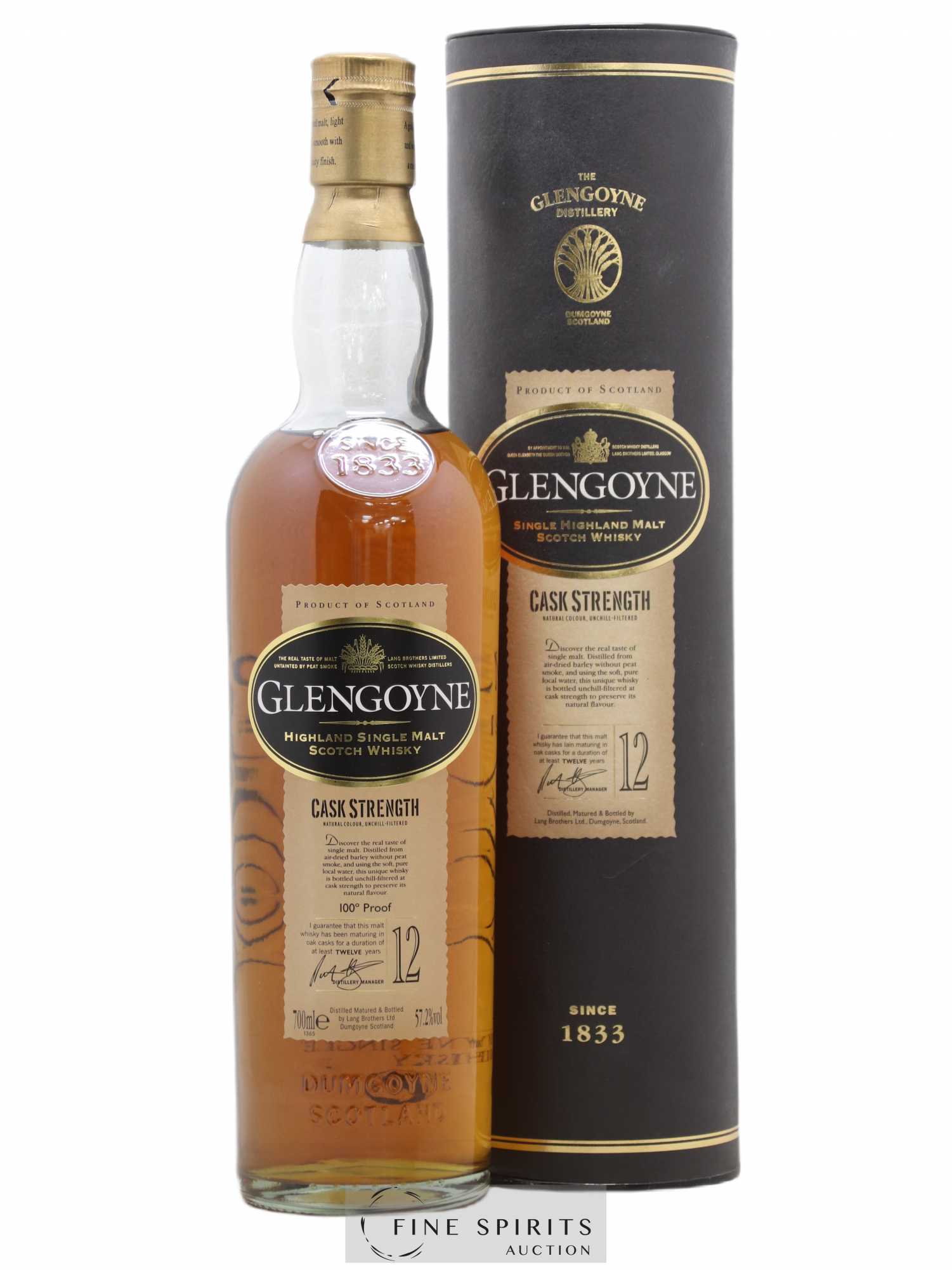 Glengoyne 12 years Of. Cask Strength 100° Proof