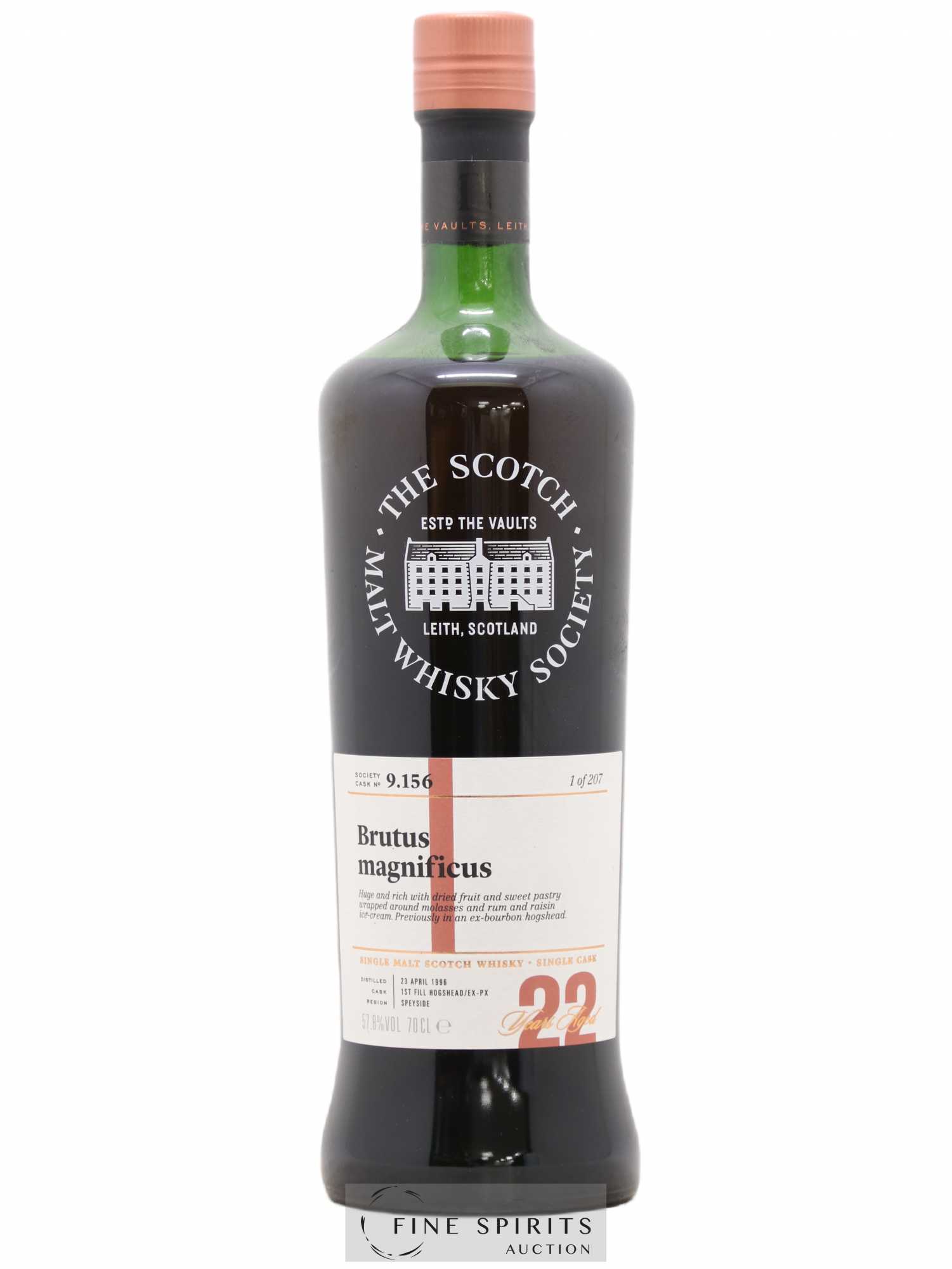 Brutus Magnificus 22 years 1996 The Scotch Malt Whisky Society Cask n°9.156 - One of 207