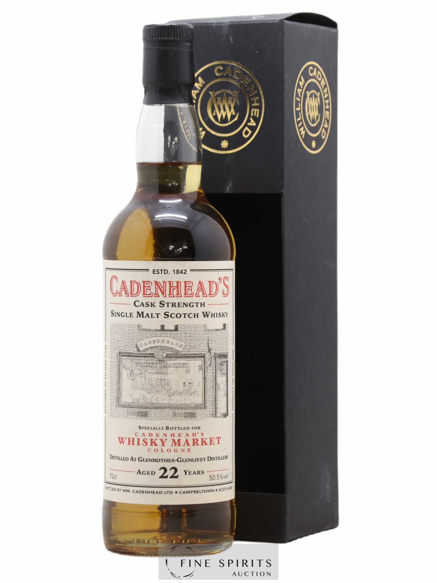 Glenrothes-Glenlivet 22 years 1996 Cadenhead's One of 312 - bottled 2018 Cadenhead's Whisky Market Cologne Cask Strength