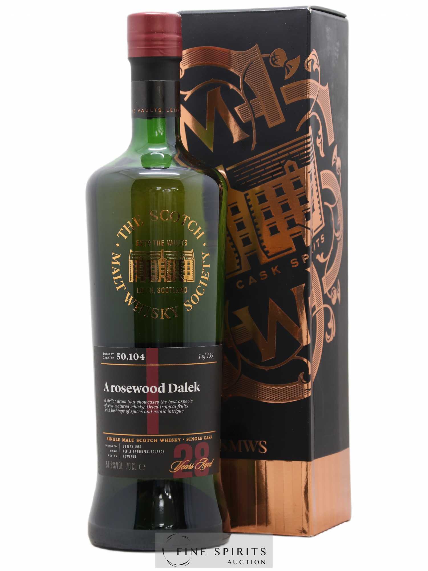 Arosewood Dalek 28 years 1990 The Scotch Malt Whisky Society Cask n°50.104 - One of 139