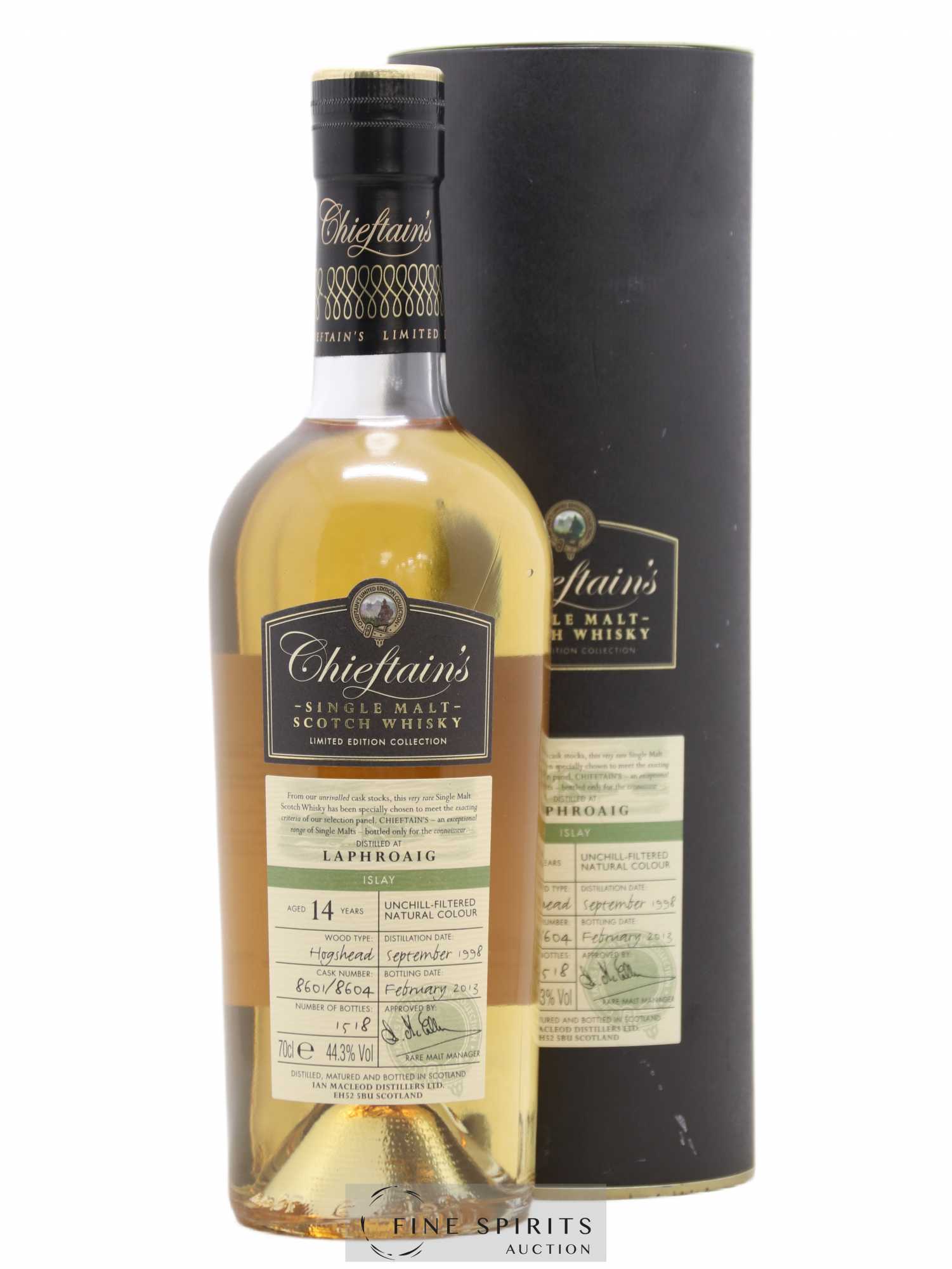 Laphroaig 14 years 1998 Ian Macleod Cask n°8601-4 - One of 1518 - Bottled 2013 Chieftain's Limited Edition Collection