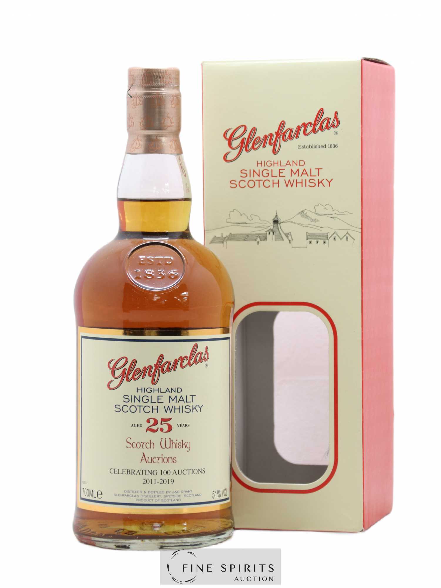 Glenfarclas 25 years Of. Scotch Whisky Auctions Celebrating 100 Auctions 2011-2019