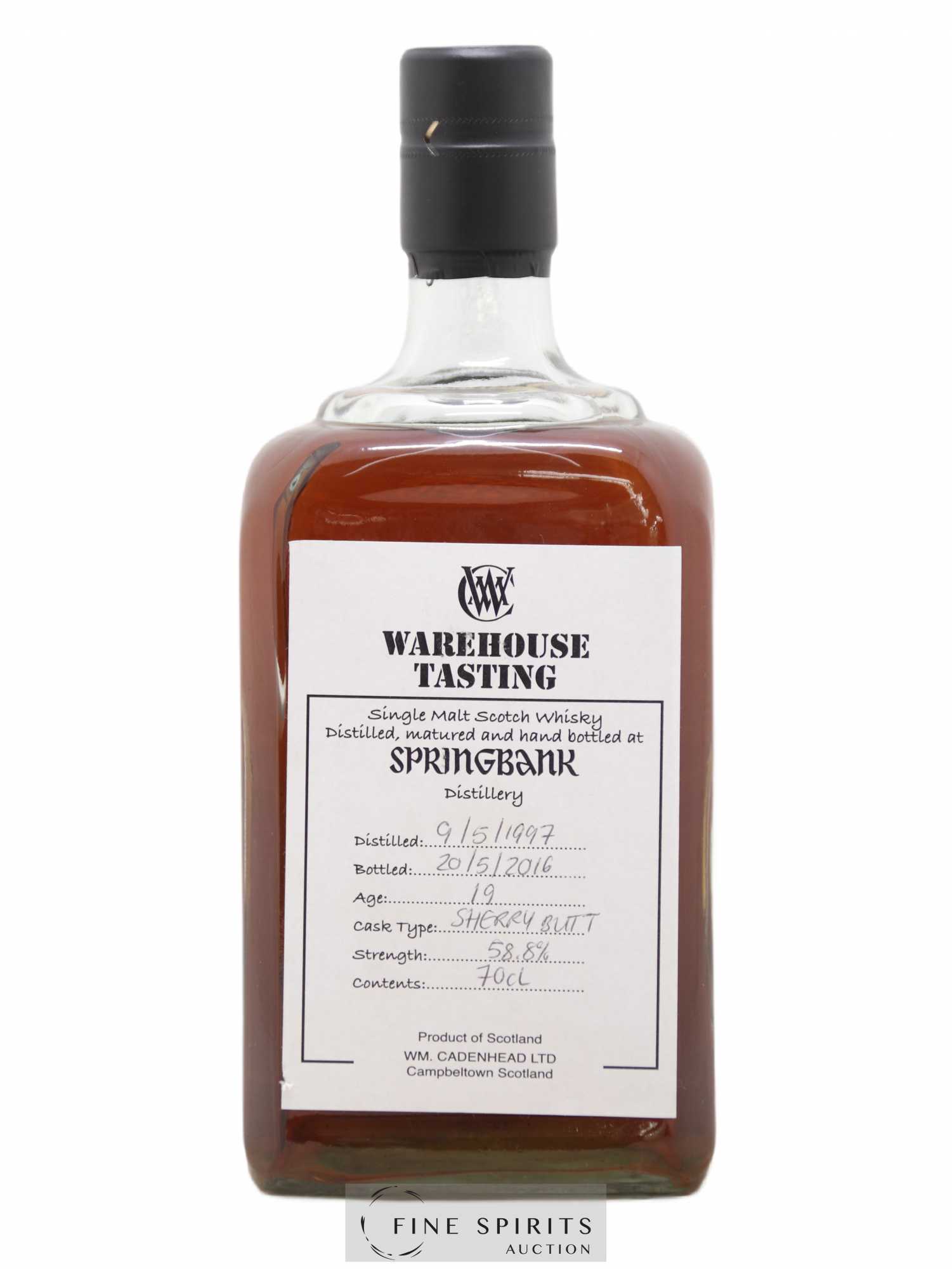 Springbank 19 years 1997 Cadenhead's Sherry Butt - bottled 2016 Warehouse Tasting