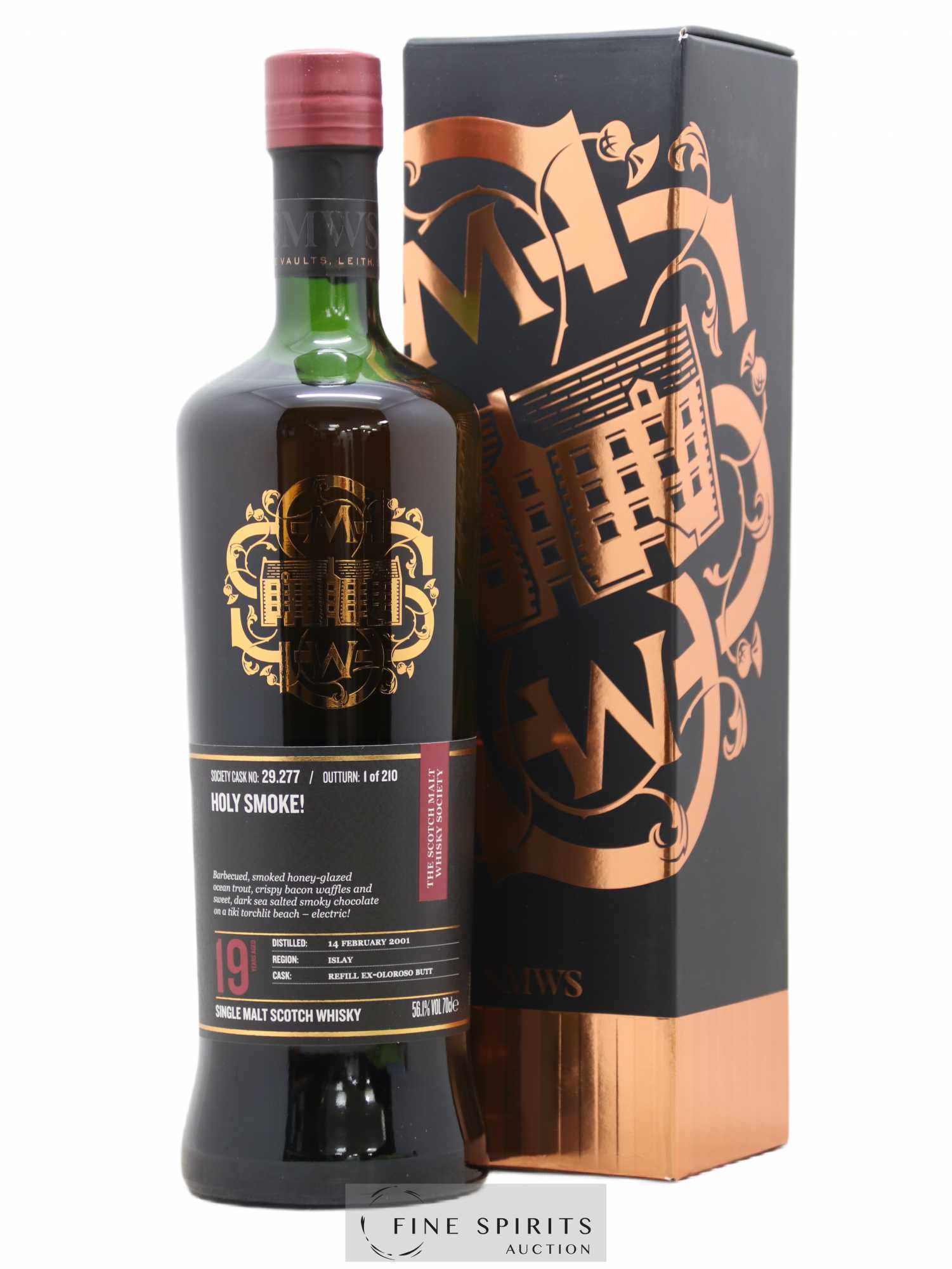 Holy Smoke 19 years 2001 The Scotch Malt Whisky Society Cask n°29.277 - One of 210