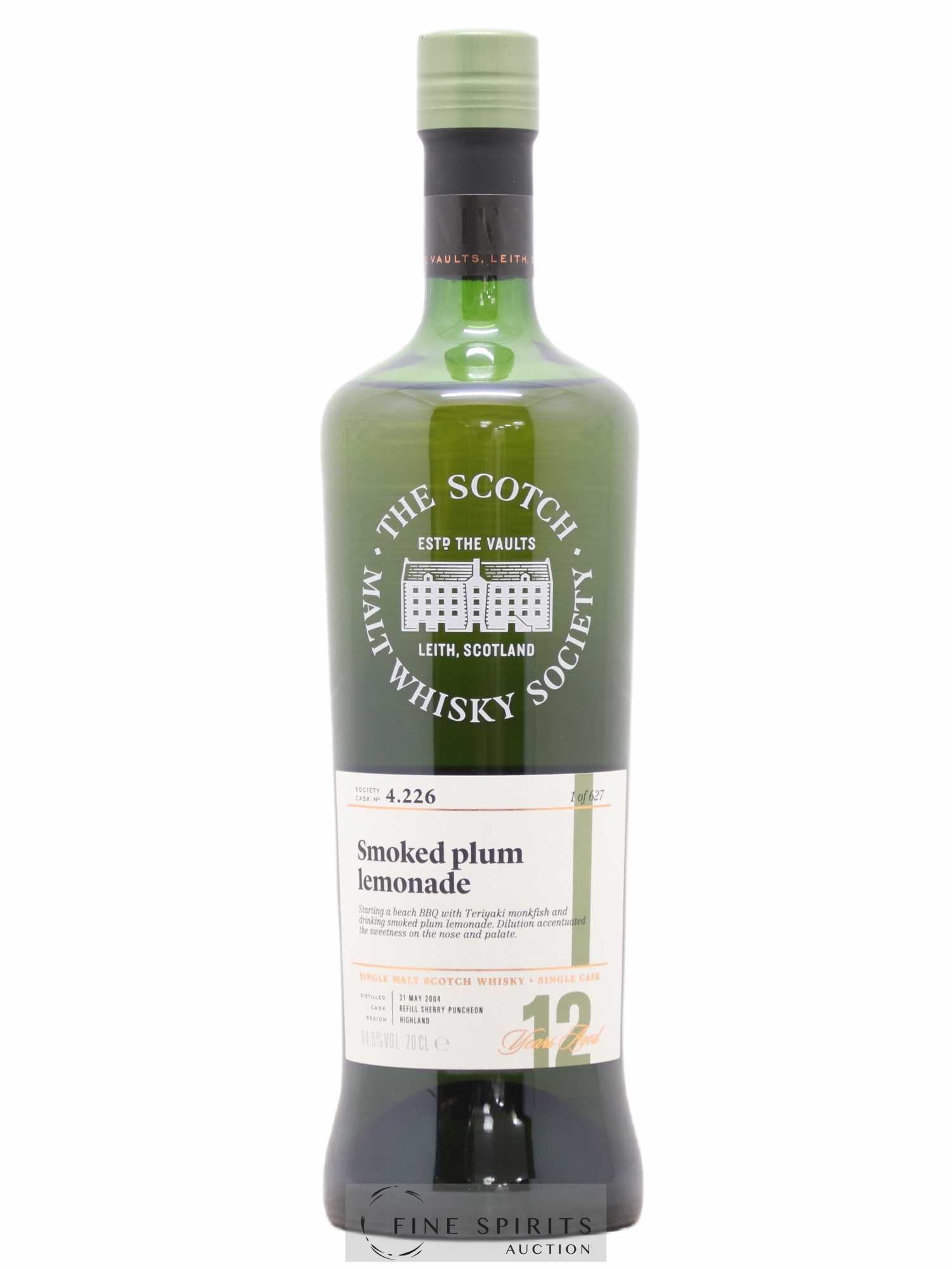 Smoked Plum Lemonade 12 years 2004 The Scotch Malt Whisky Society Cask n°4.226 - One of 627