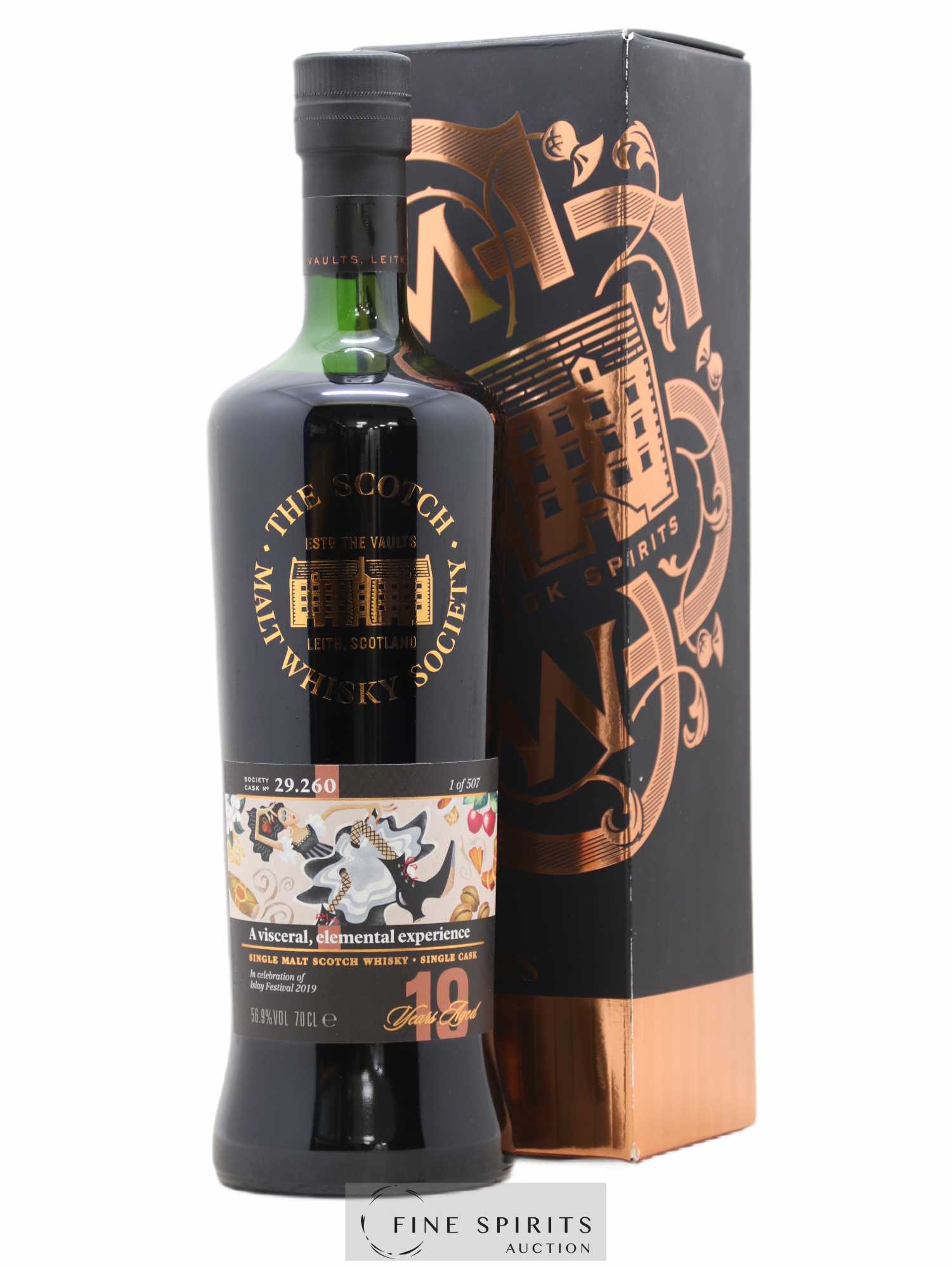 A Visceral, Elemental Experience 19 years The Scotch Malt Whisky Society Cask n°29.260 - One of 507 Islay Festival 2019