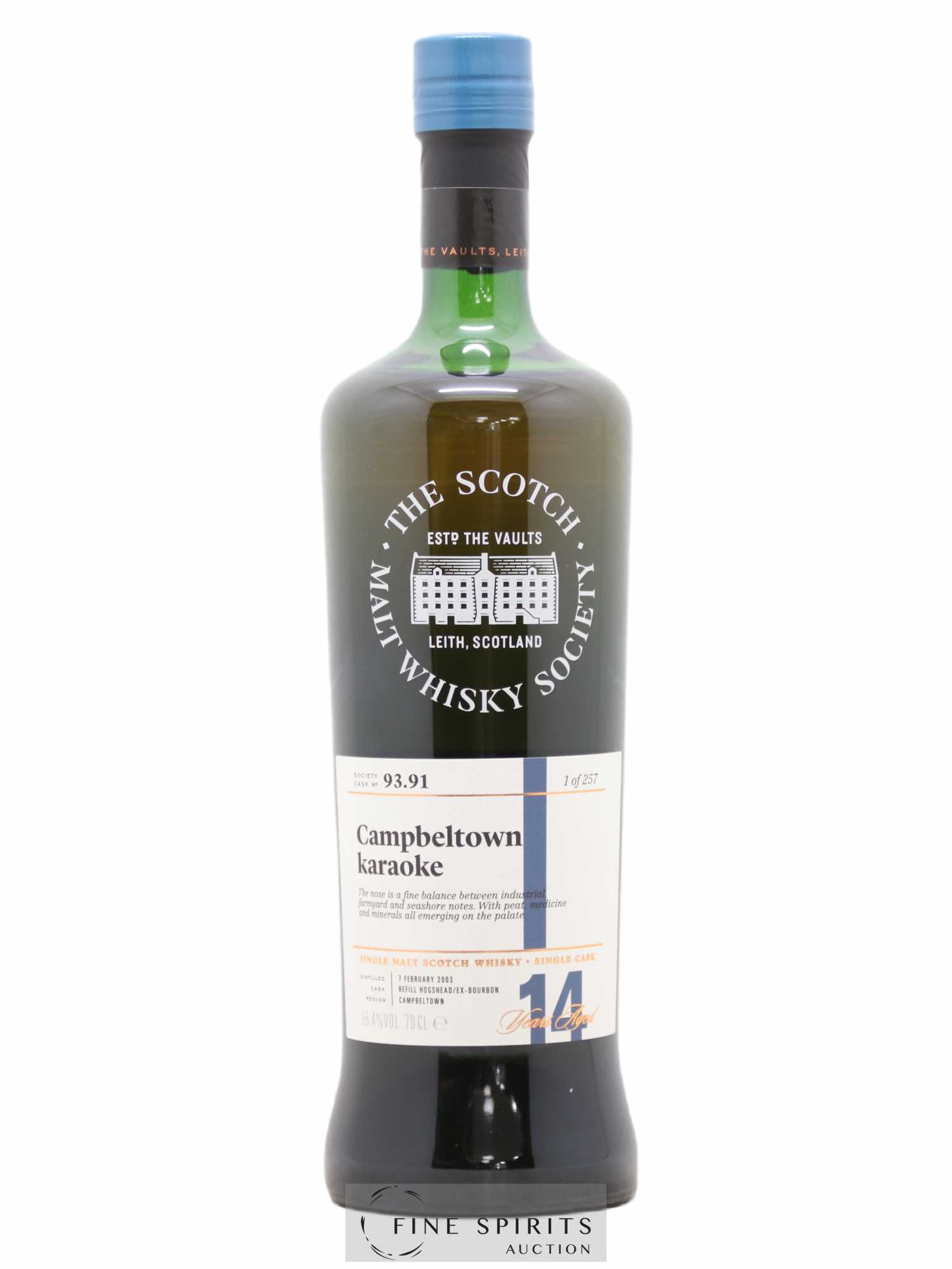 Campbeltown Karaoke 14 years 2003 The Scotch Malt Whisky Society Cask n°93.91 - One of 257