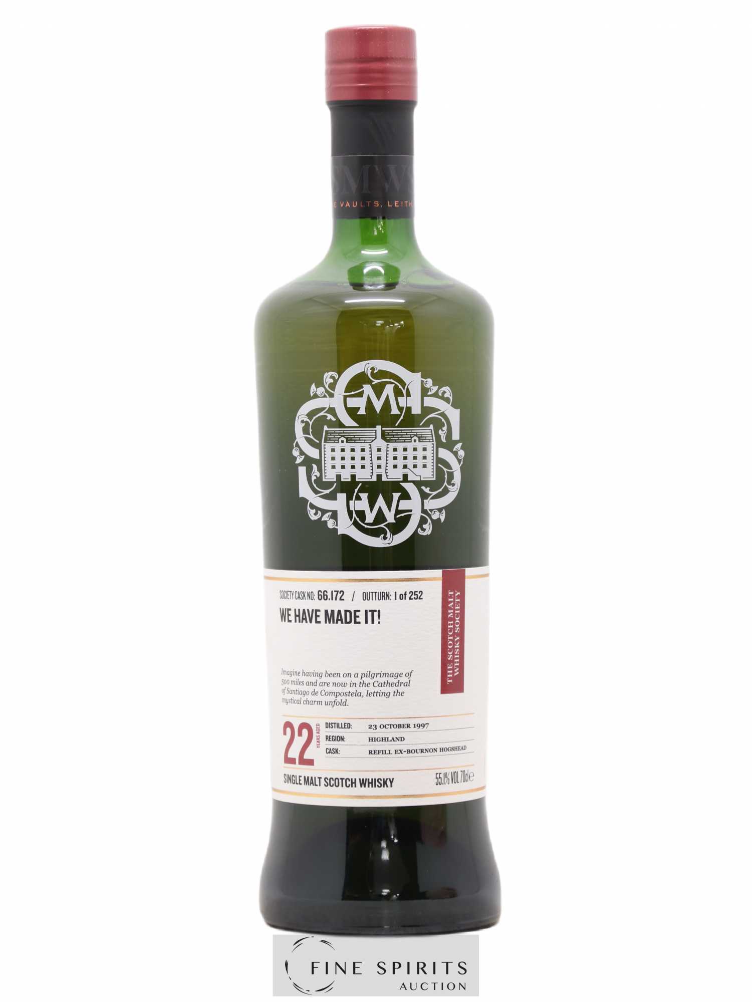 We Have Made It 22 years 1997 The Scotch Malt Whisky Society Cask n°66.172 - One of 252