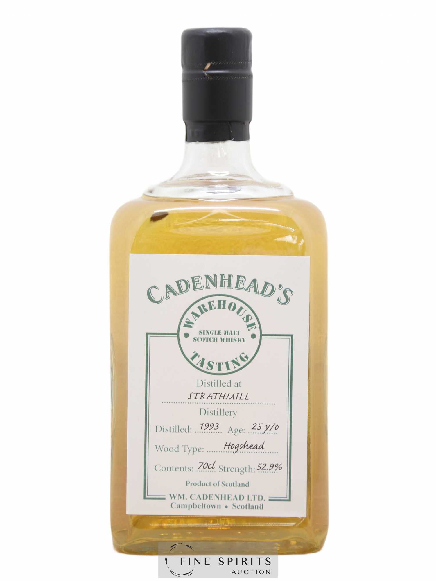 Strathmill 25 years 1993 Cadenhead's Hogshead Warehouse Tasting