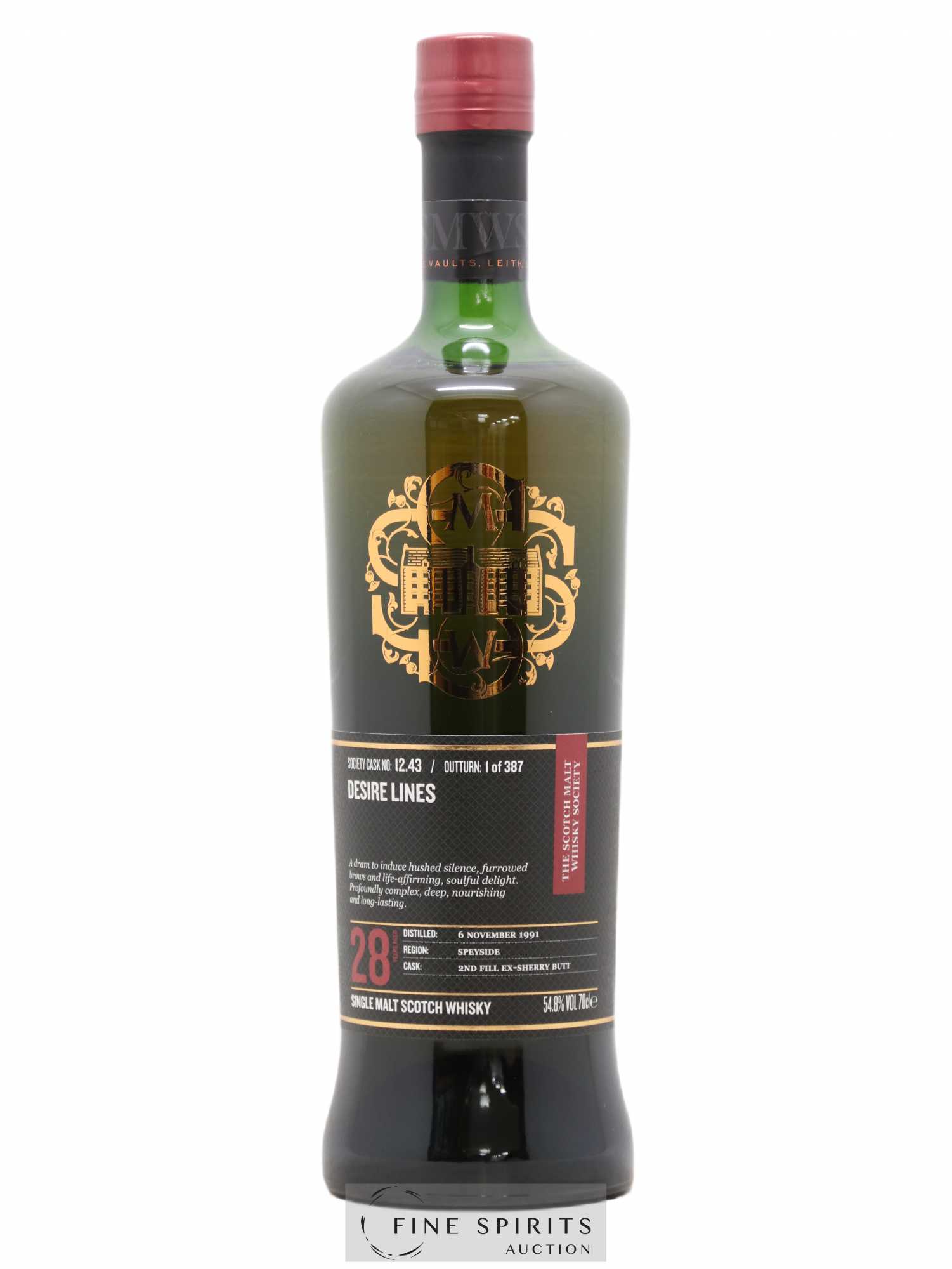 Desire Lines 28 years 1991 The Scotch Malt Whisky Society Cask n°12.43 - One of 387