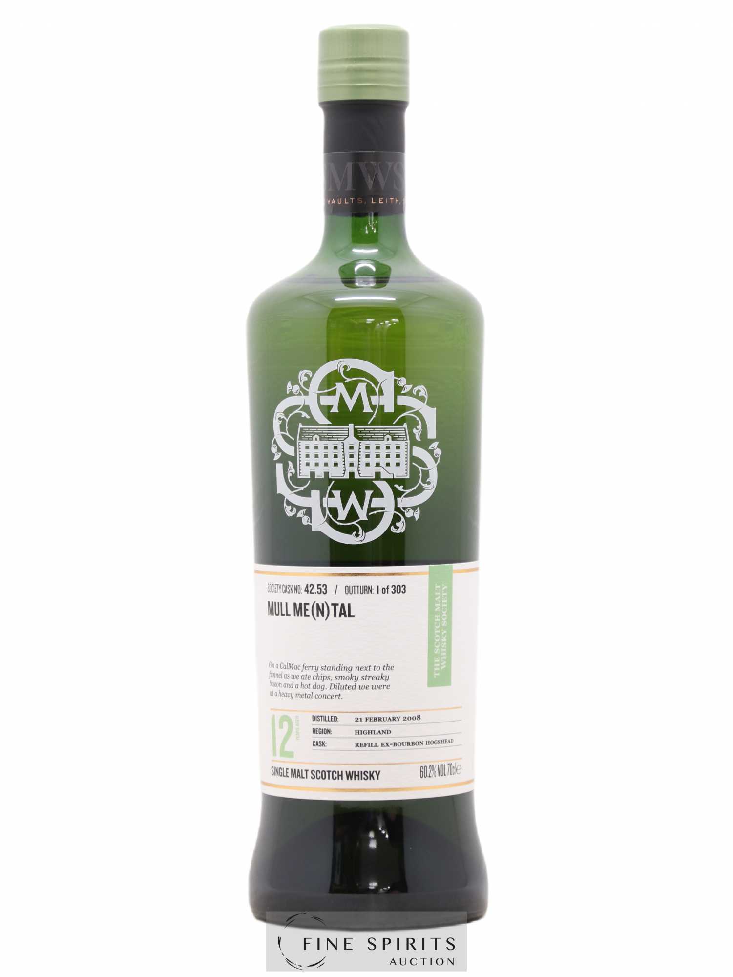 Mull Mental 12 years 2008 The Scotch Malt Whisky Society Cask n°42.53 - One of 303