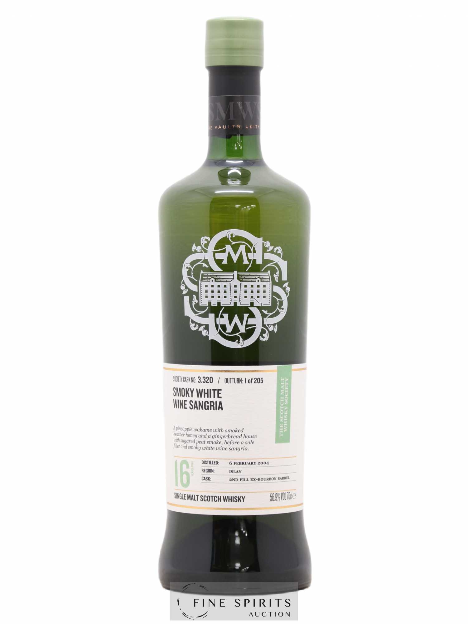 Smoky White Wine Sangria 16 years 2004 The Scotch Malt Whisky Society Cask n°3.320 - One of 205