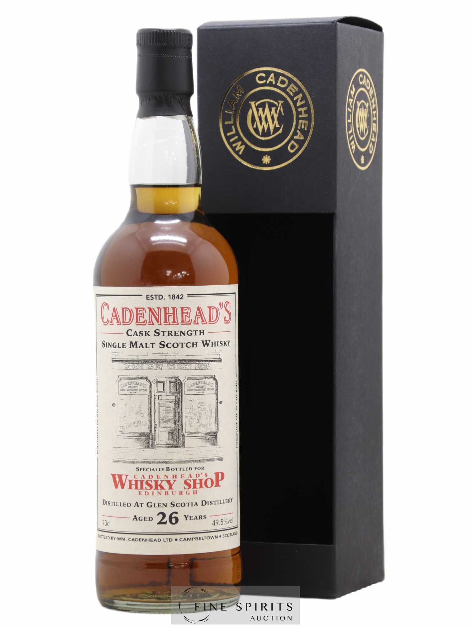 Glen Scotia 26 years 1992 Cadenhead's Cask Strength One of 222 - bottled 2018 Cadenhead's Whisky Shop