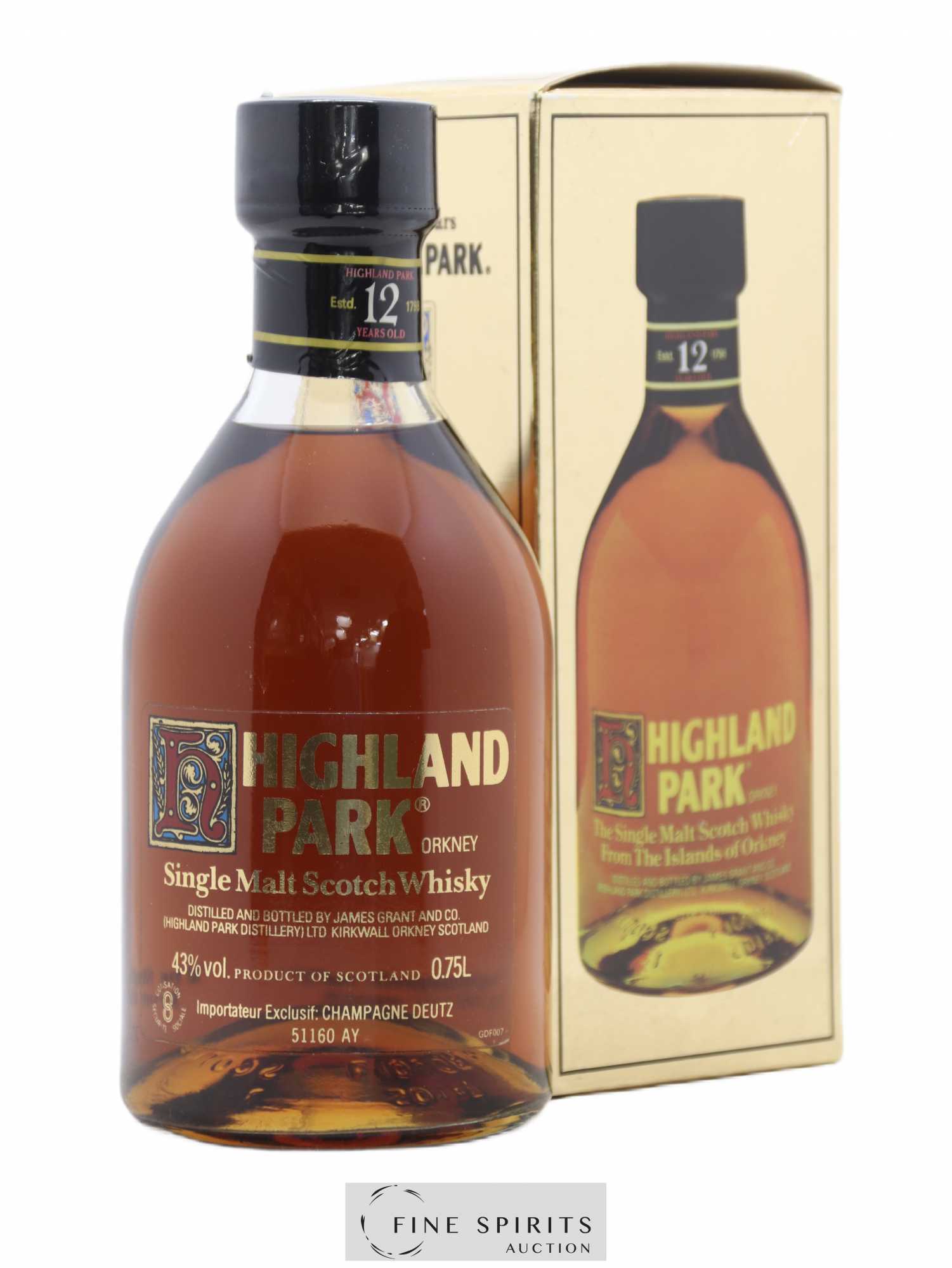 Highland Park 12 years Of. Deutz Import