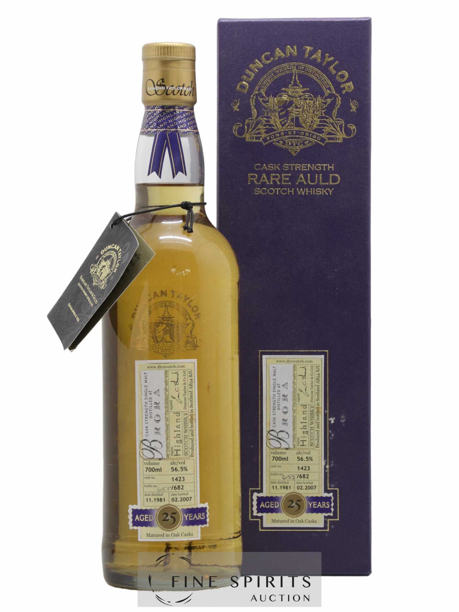 Brora 25 years 1981 Duncan Taylor Cask n°1423 - One of 682 - bottled 2007