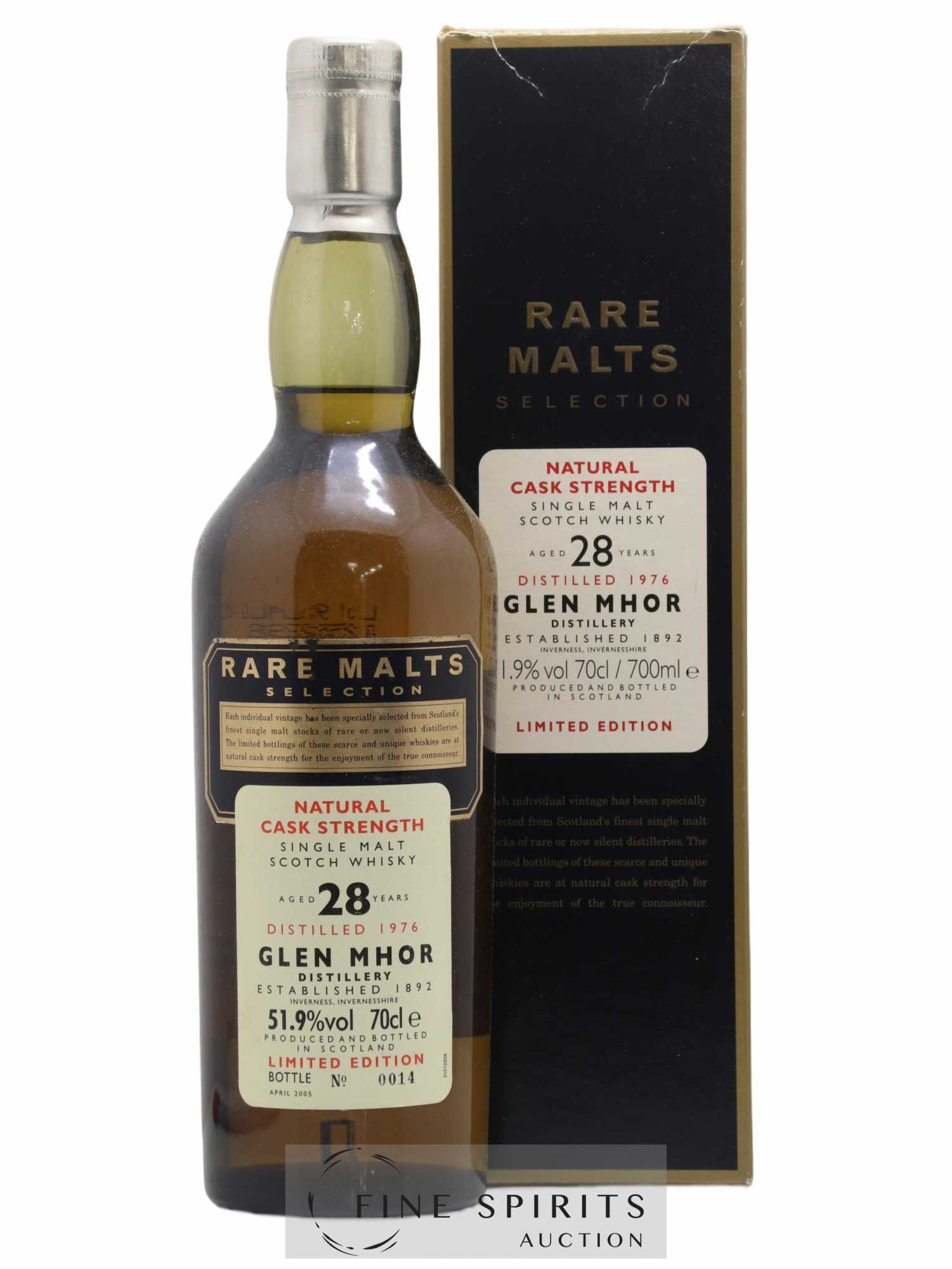 Glen Mhor 28 years 1976 Of. Rare Malts Selection Natural Cask Strengh - bottled 2005 Limited Edition