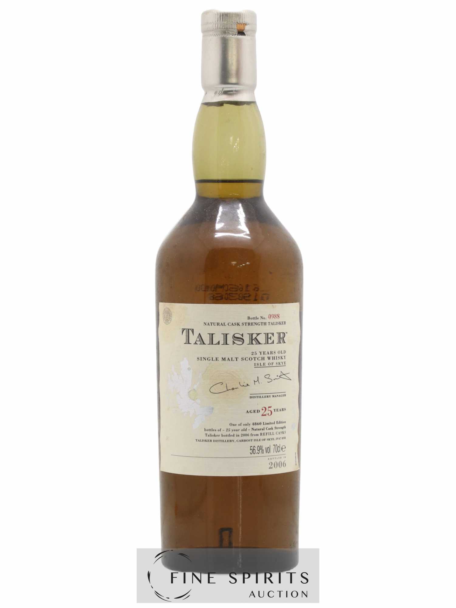 Talisker 25 years Of. One of 4860 - bottled 2006