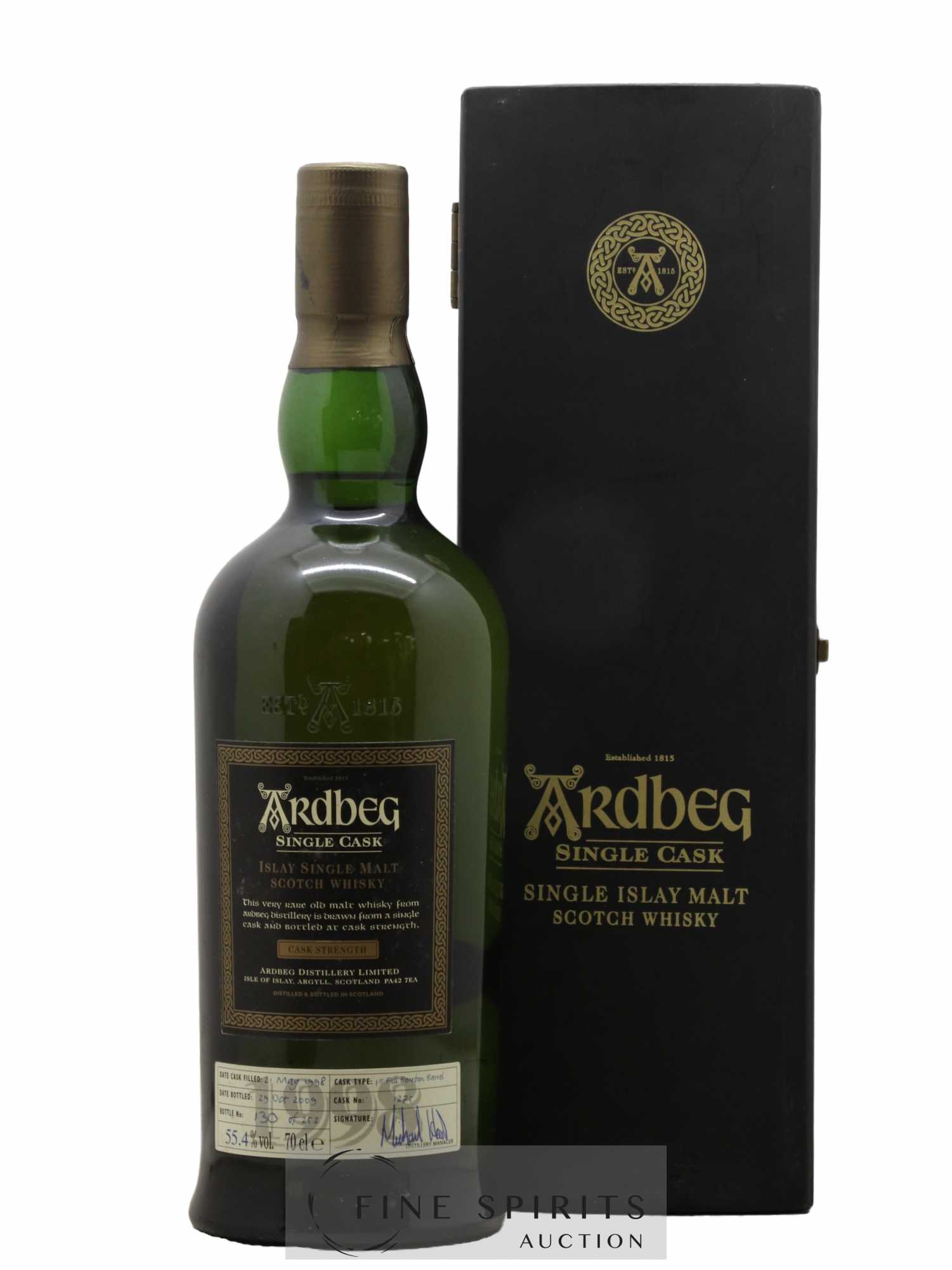 Ardbeg 1998 Of. Single Cask n°1275 - One of 252 - bottled 2009