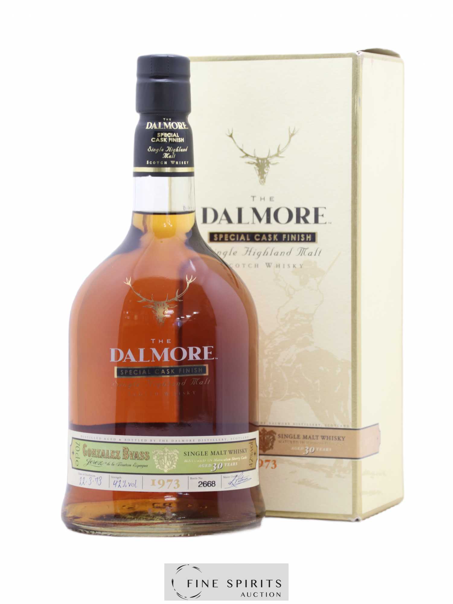 Dalmore 30 years 1973 Of. Special Cask Finish Gonzalez Byass Jerez