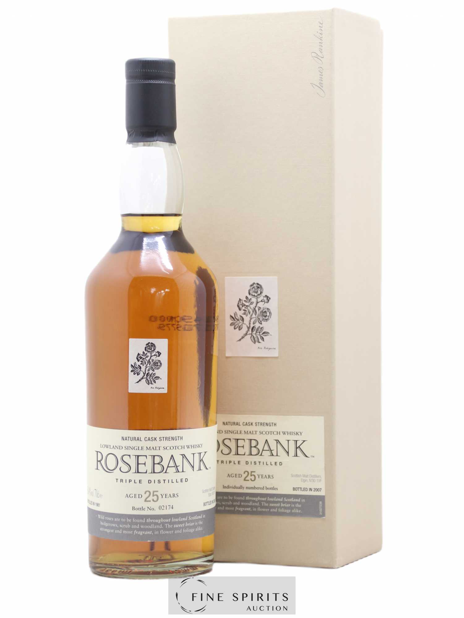 Rosebank 25 years 1981 Of. Triple Distilled - bottled 2007