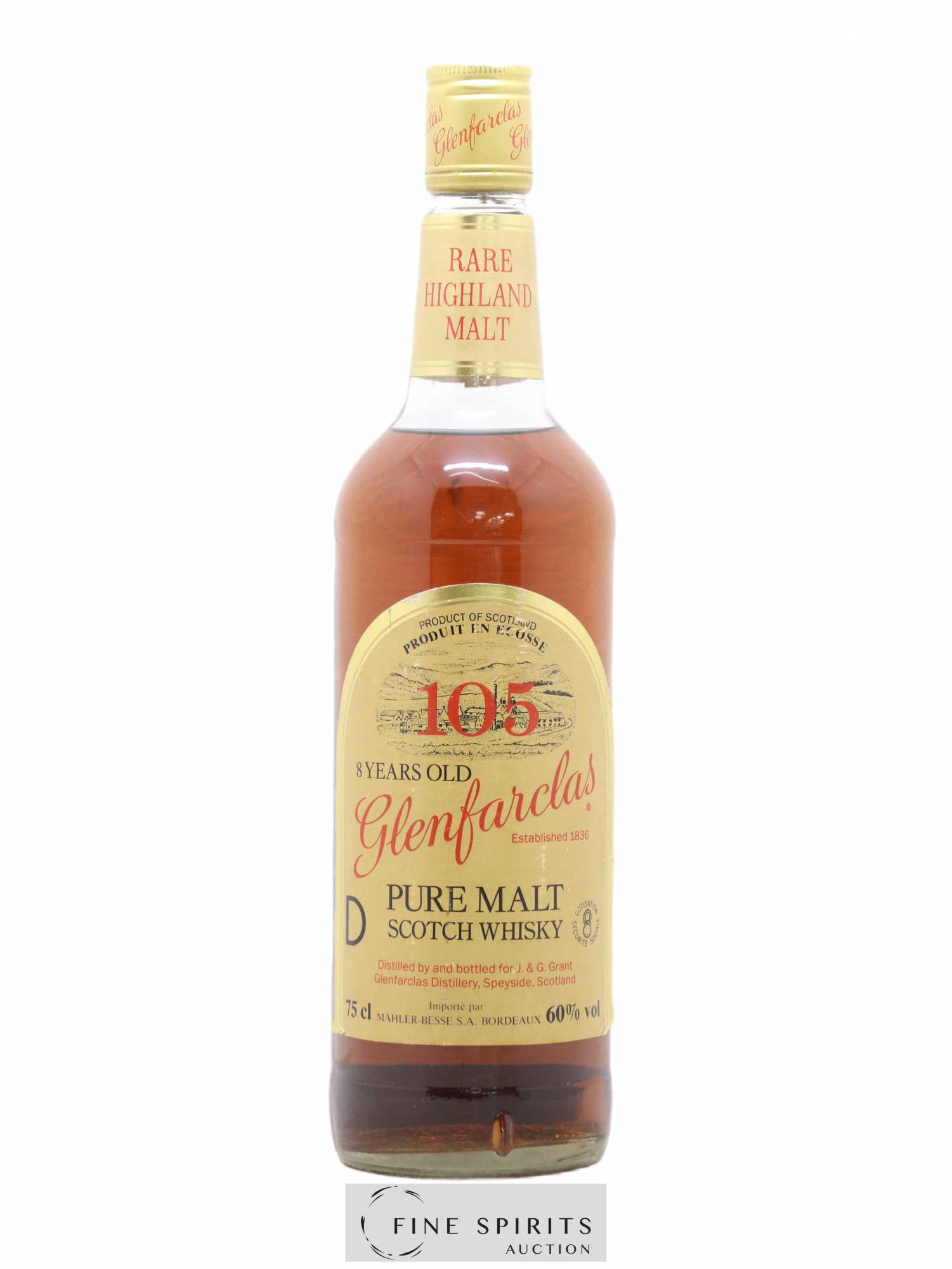 Glenfarclas 8 years Of. 105 Mahler-Besse Import