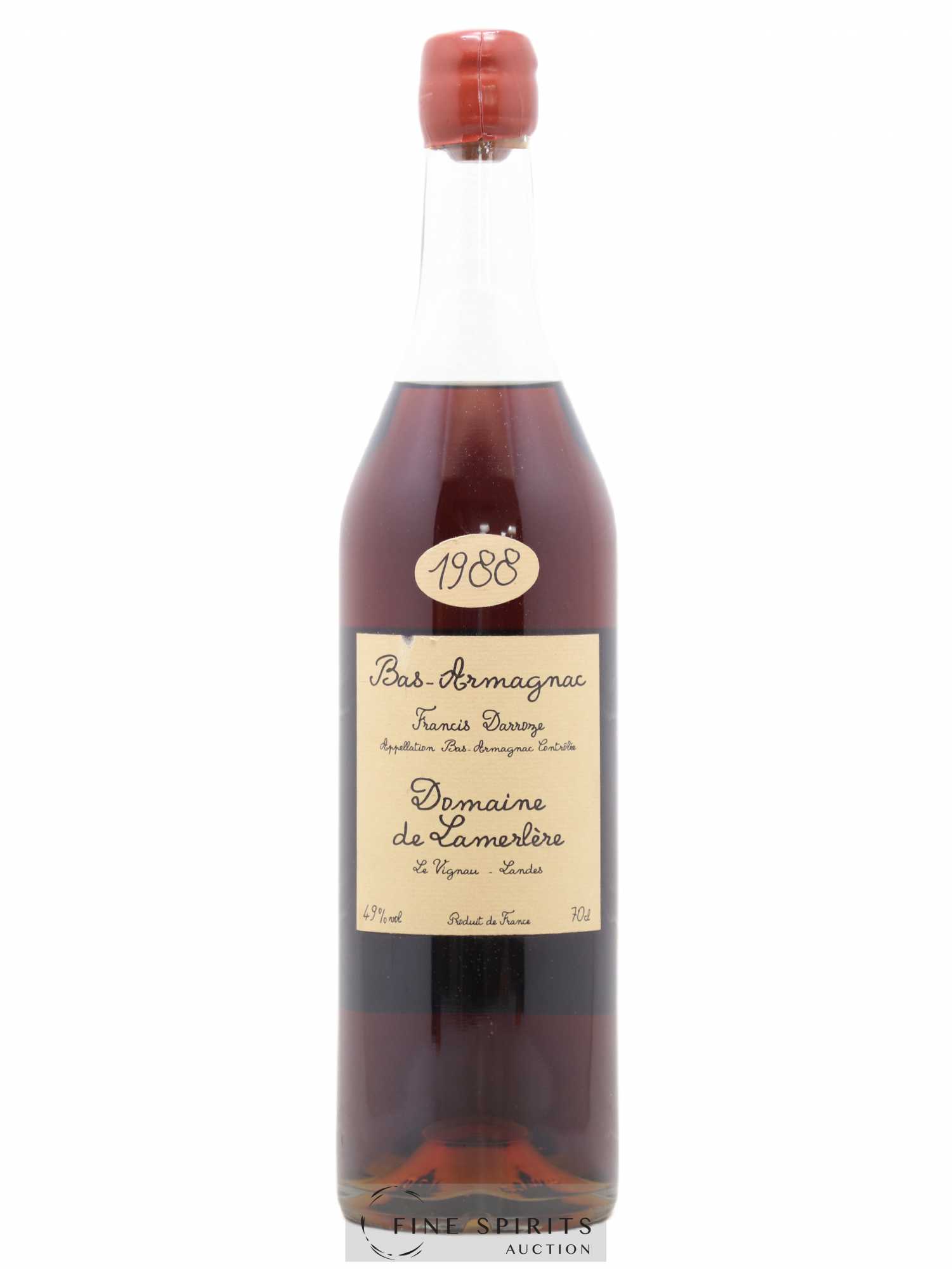 Francis Darroze 1988 Of. Domaine de Lamerlère bottled 2003 Collection Unique